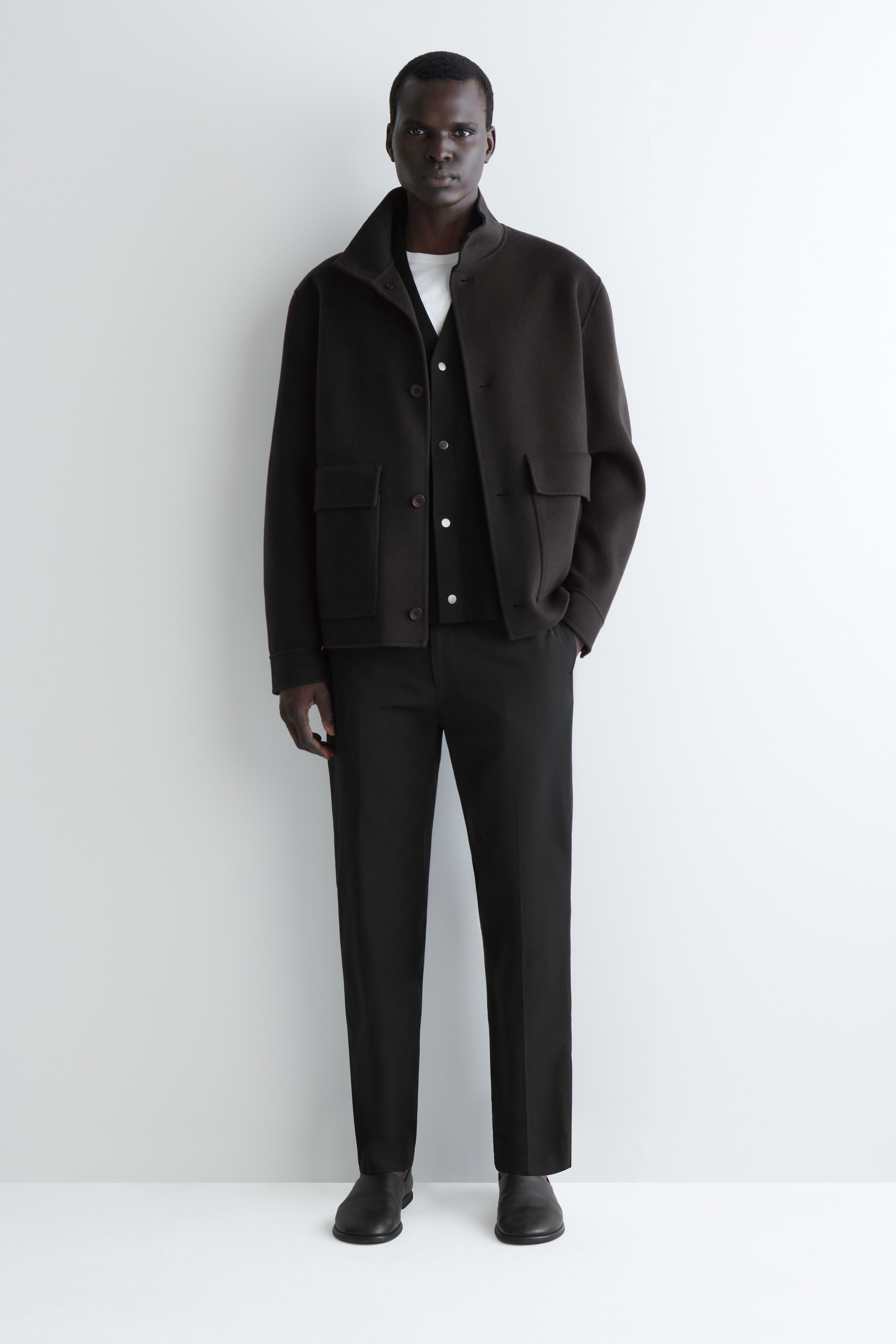 Ver imagem maior: cardigan de malha dupla-face - PRETO - HOMEM | H&M PT 2
