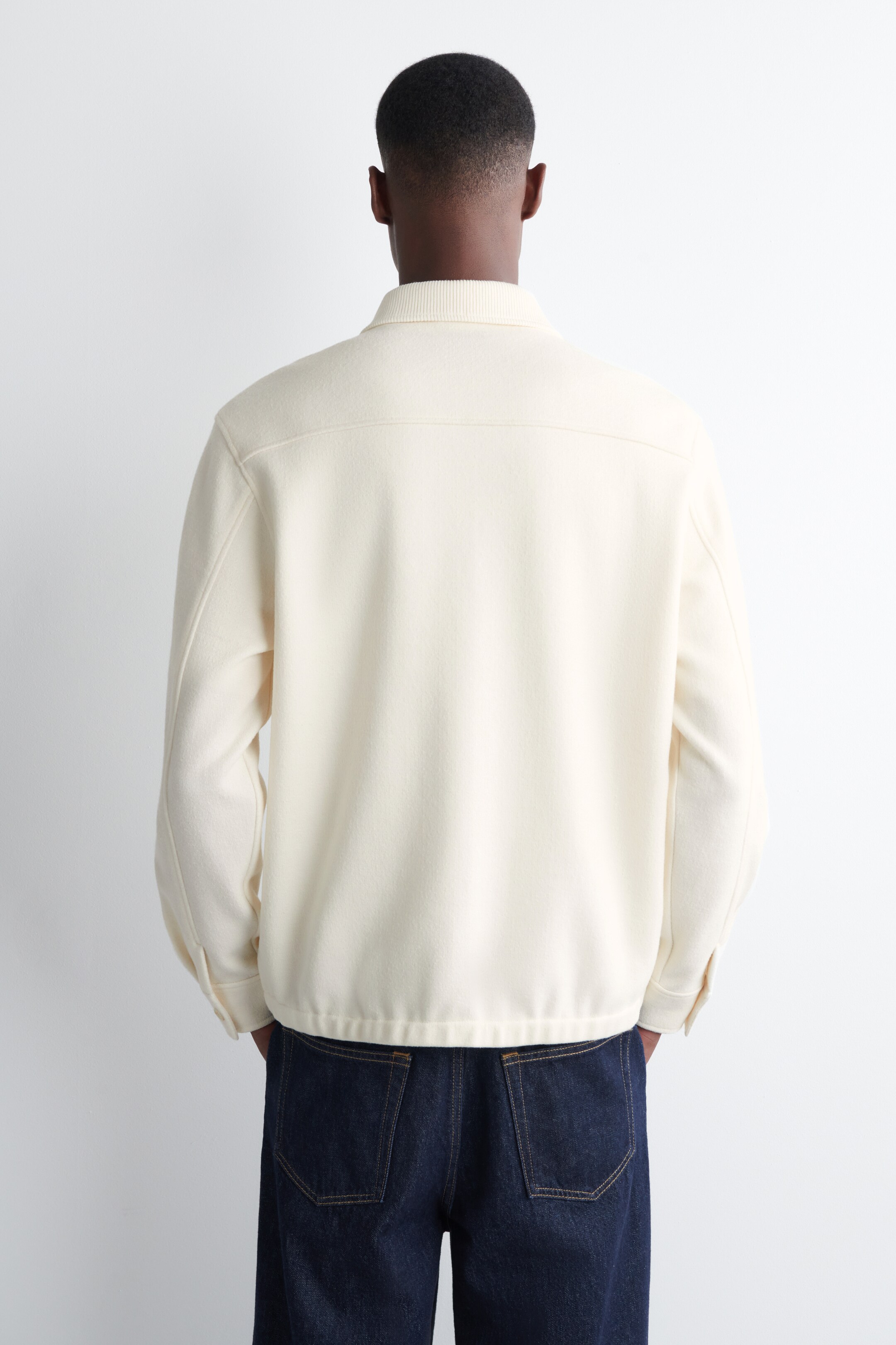 Zobraziť väčší obrázok: VLNENÝ ZIPSOVÝ POLO SVETER - CREAM - MUŽI | H&M SK 3