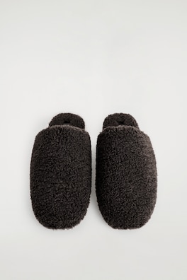 TEDDY MULES — DARK BROWN 1