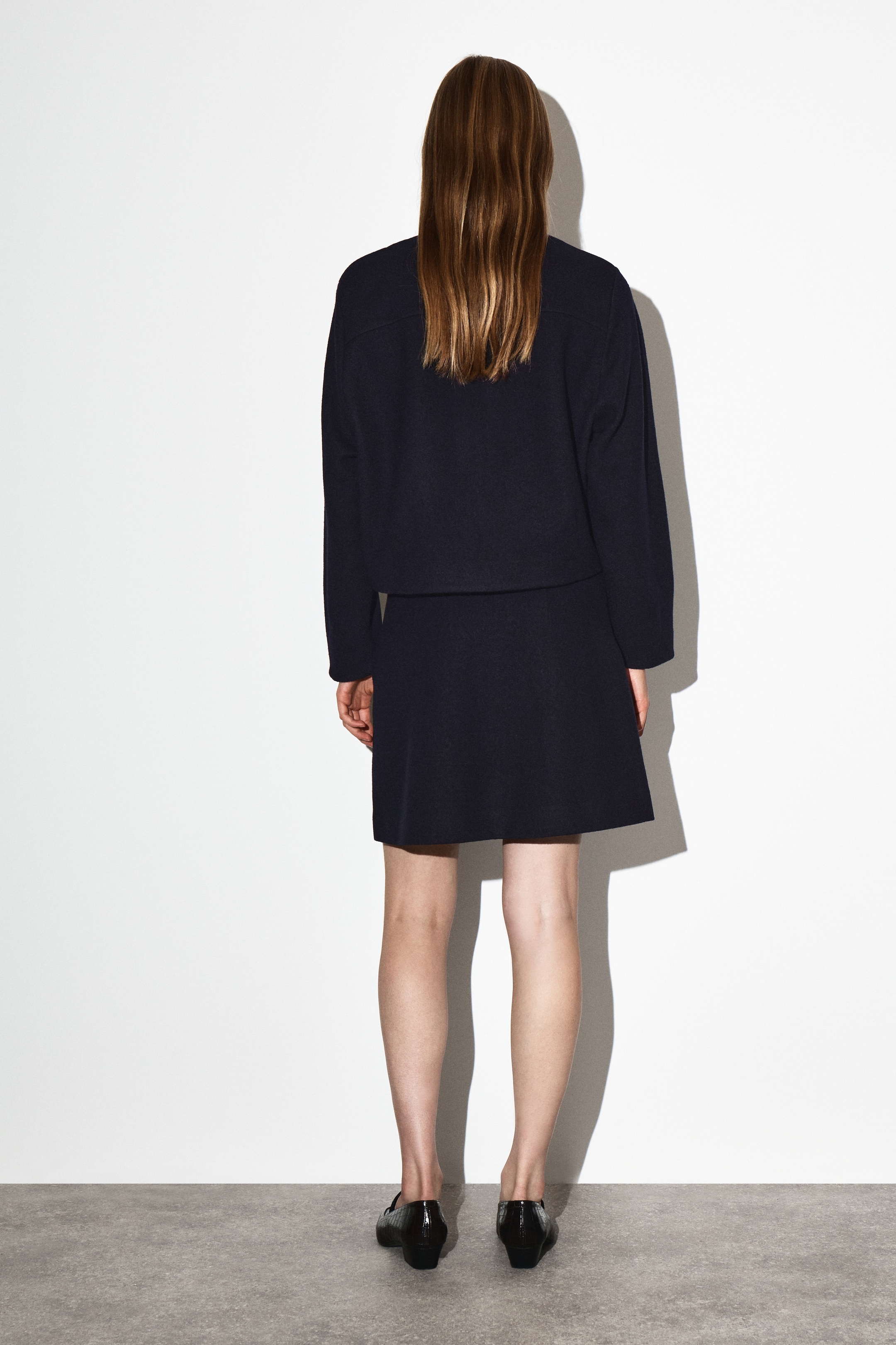 Ingrandisci l'immagine: BOILED MERINO WOOL MINI SKIRT - NAVY - DONNA | H&M CH 2