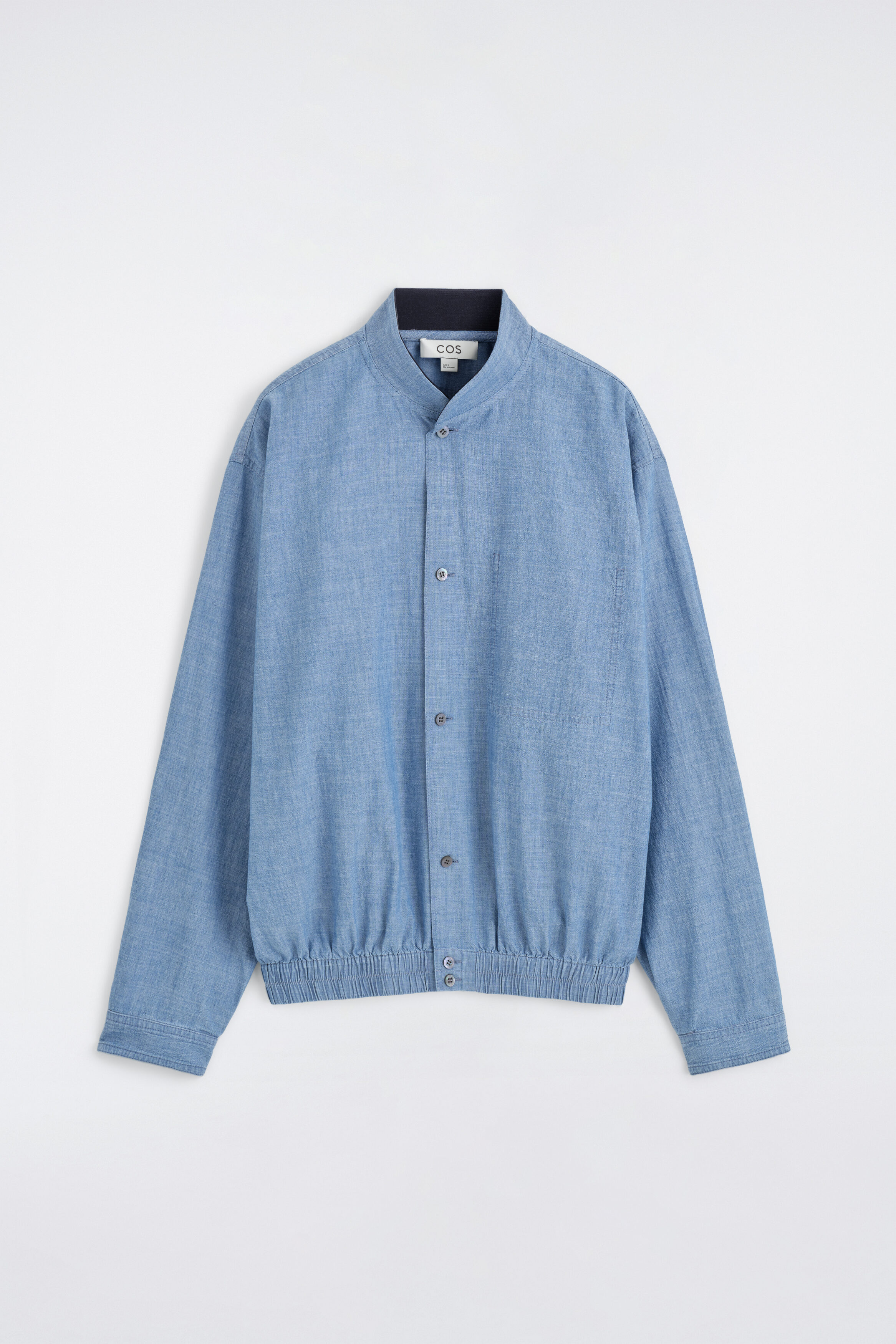 BOMBER-STYLE DENIM SHIRT - thumbnail 6