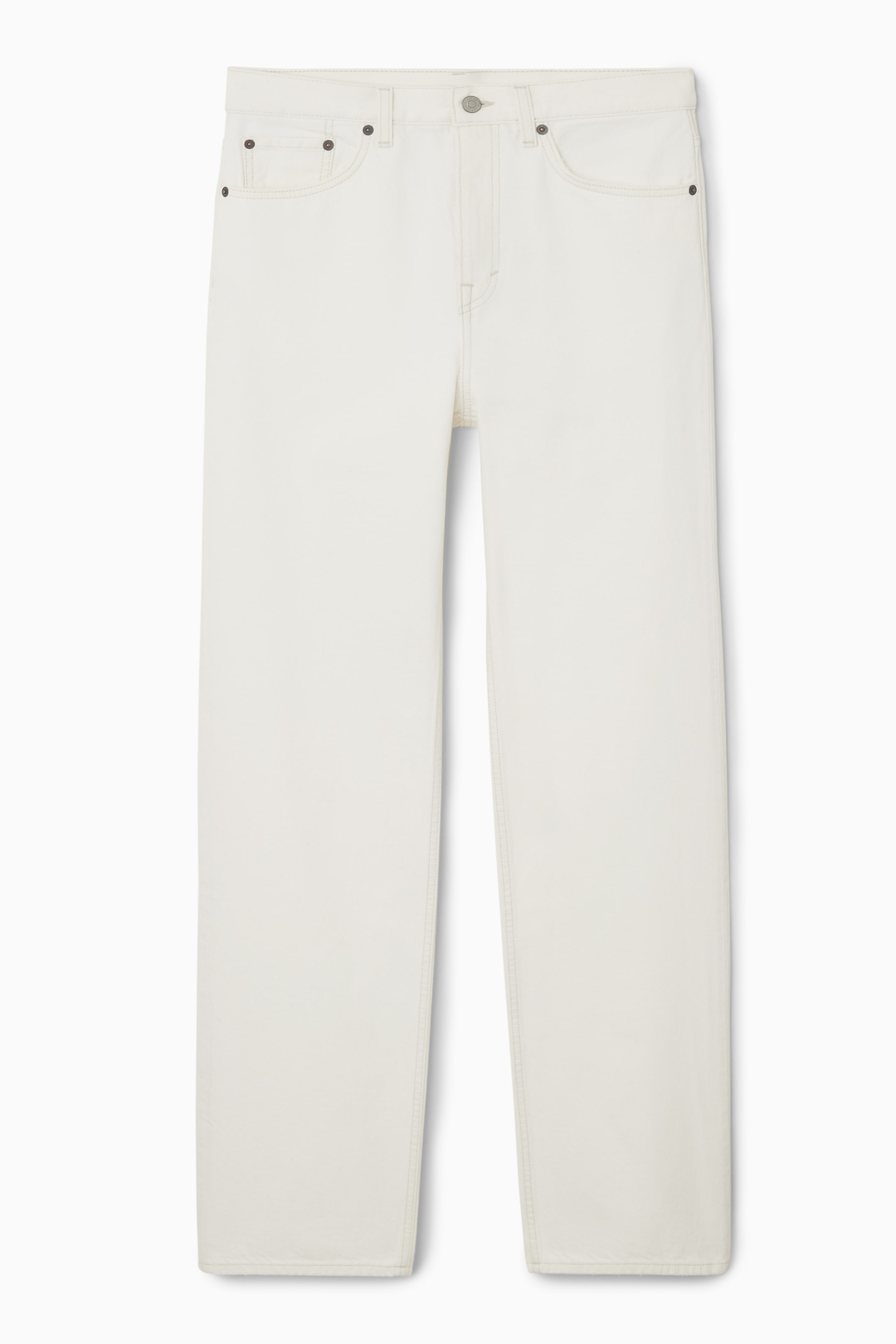 View larger image: COLUMN STRAIGHT-LEG JEANS - CHALK - Ladies | H&M GB 1