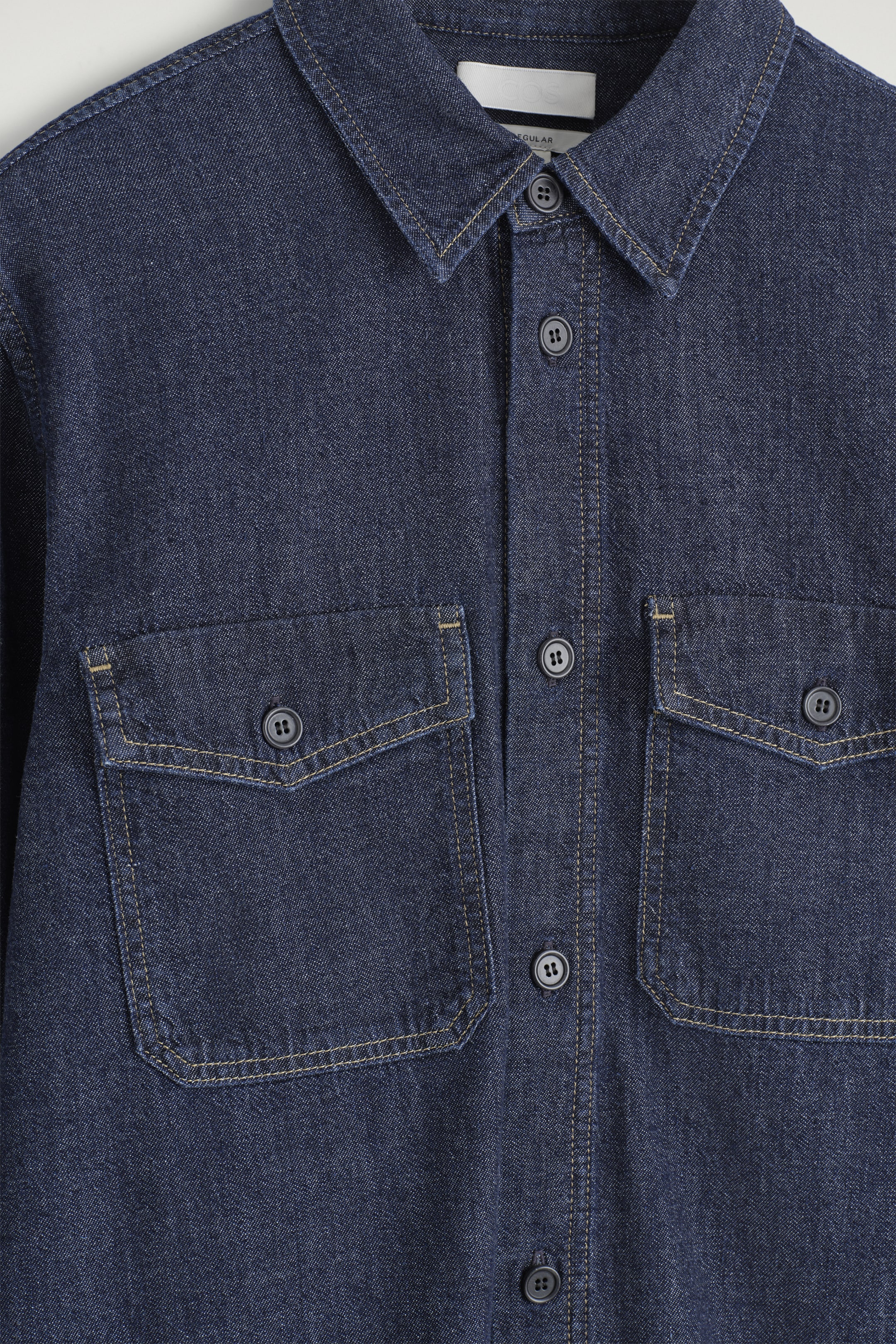 Se større billede: denimskjorte - MØRKEBLÅ - HERRE | H&M DK 7