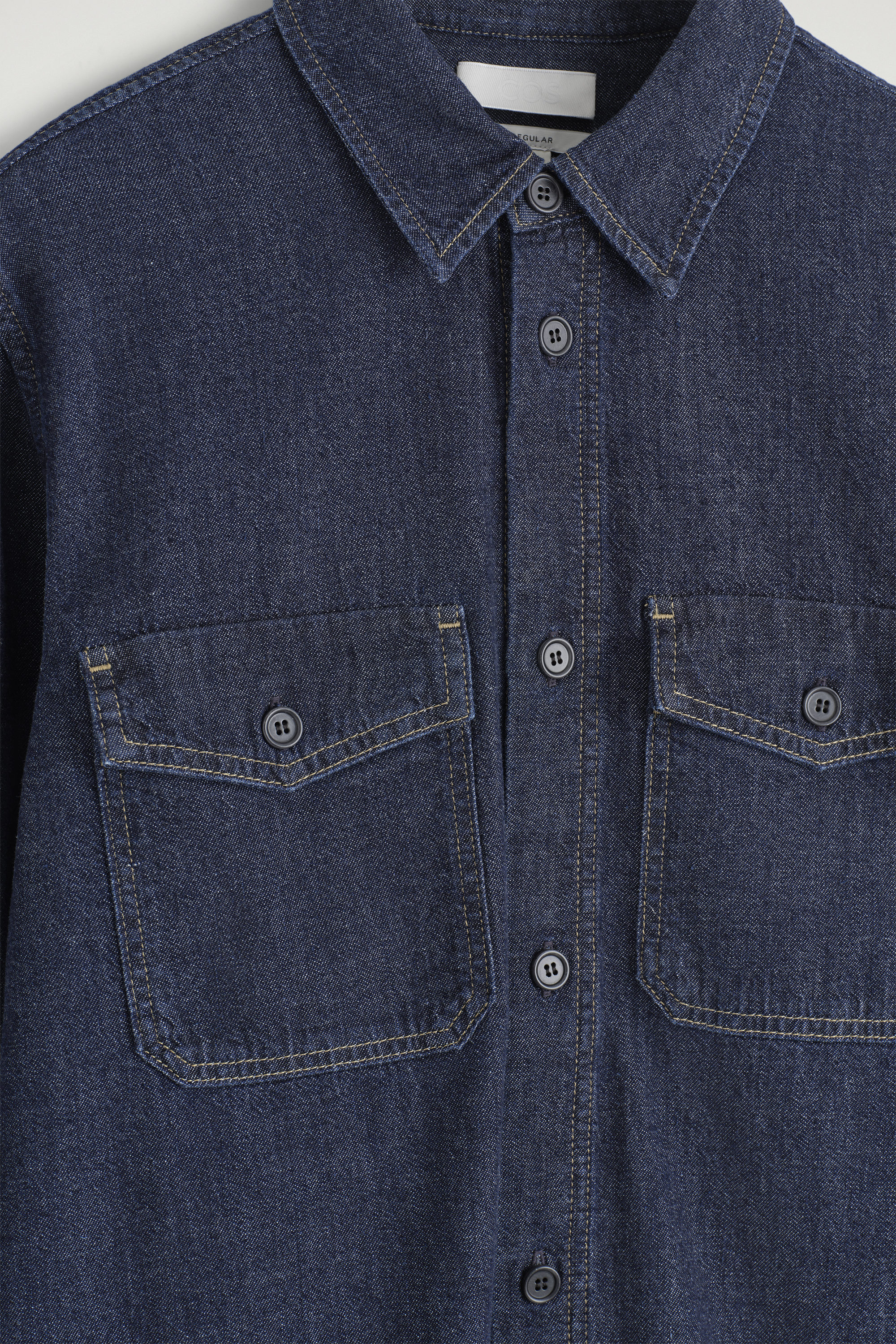 DENIM SHIRT - DARK BLUE | COS