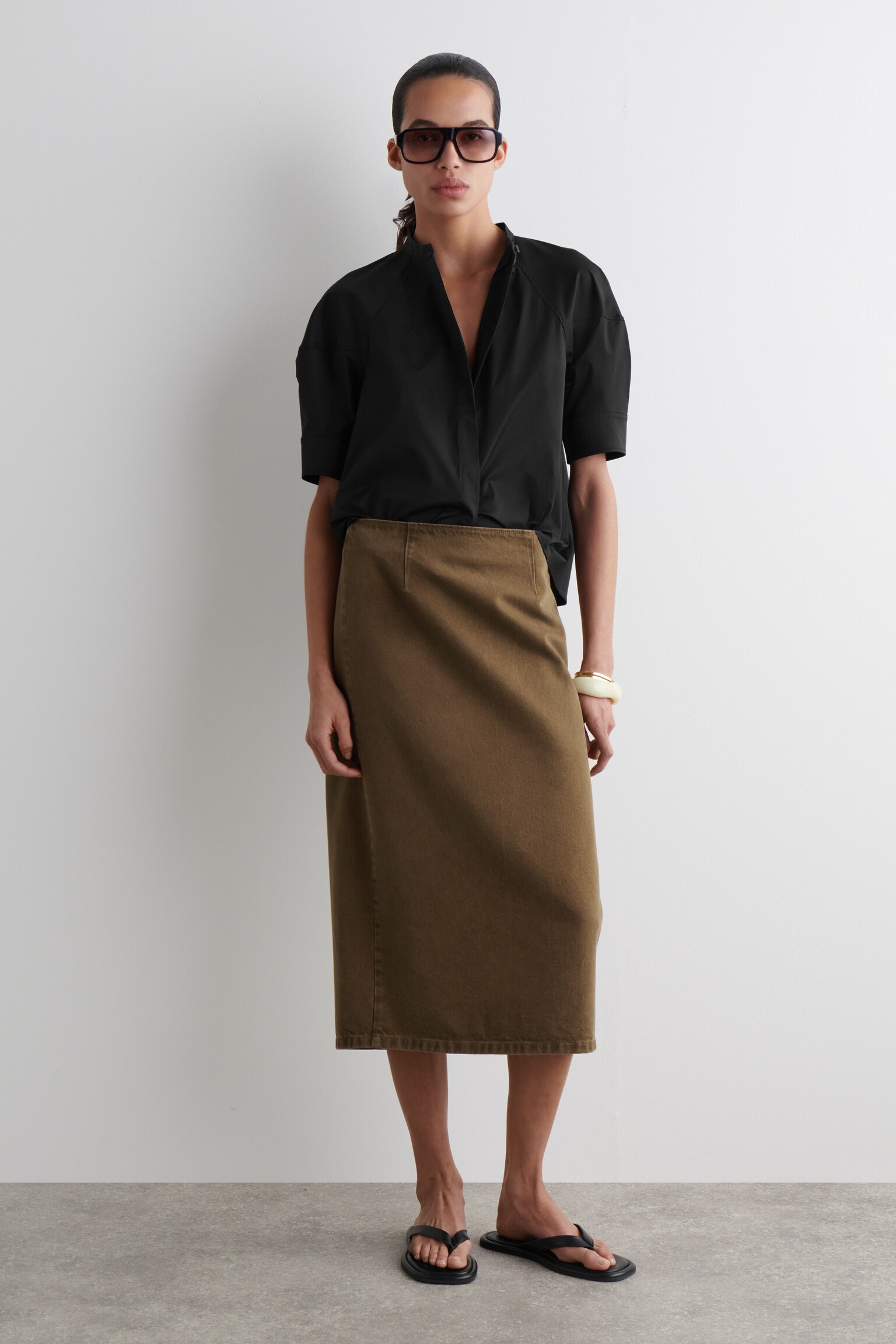BLOUSE MANCHES BALLON - NOIR/BLANC/BLANC - 4