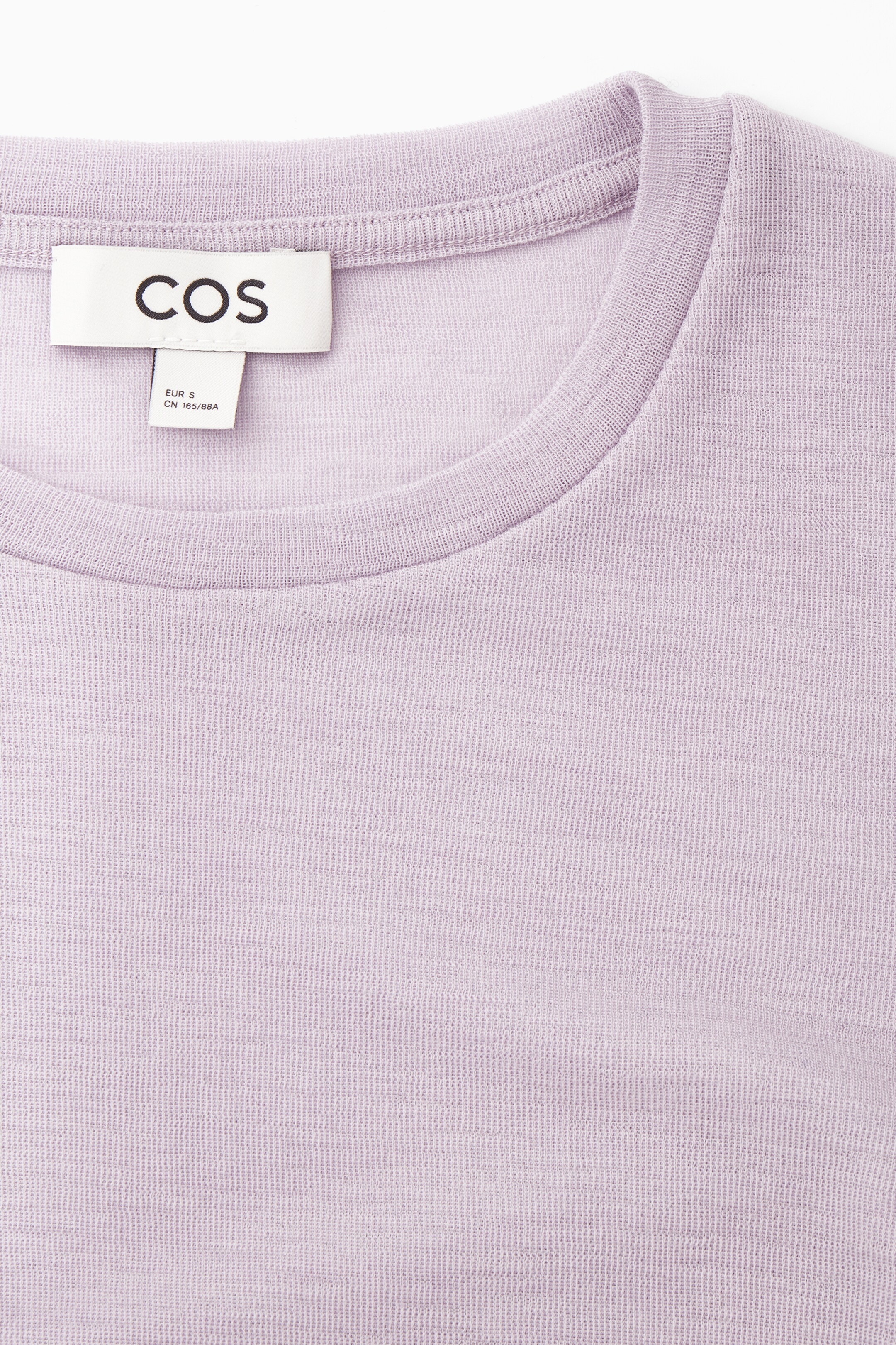 View larger image: CREW-NECK MERINO WOOL TOP - LILAC - Ladies | H&M GB 2