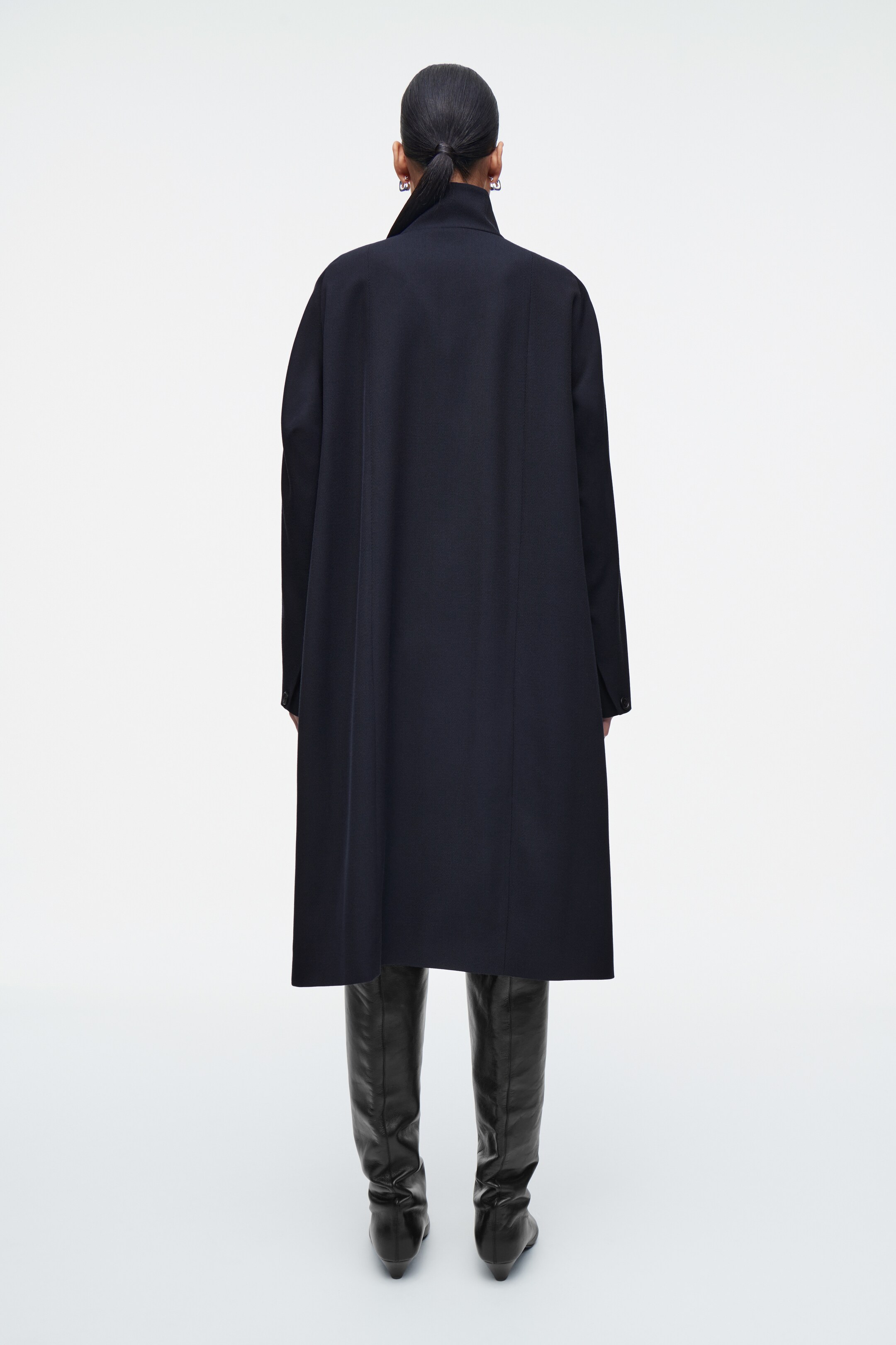 Visualizza immagine più grande: CAPPOTTO A TRAPEZIO IN MISTO LANA - BLU NAVY - DONNA | H&M IT 6