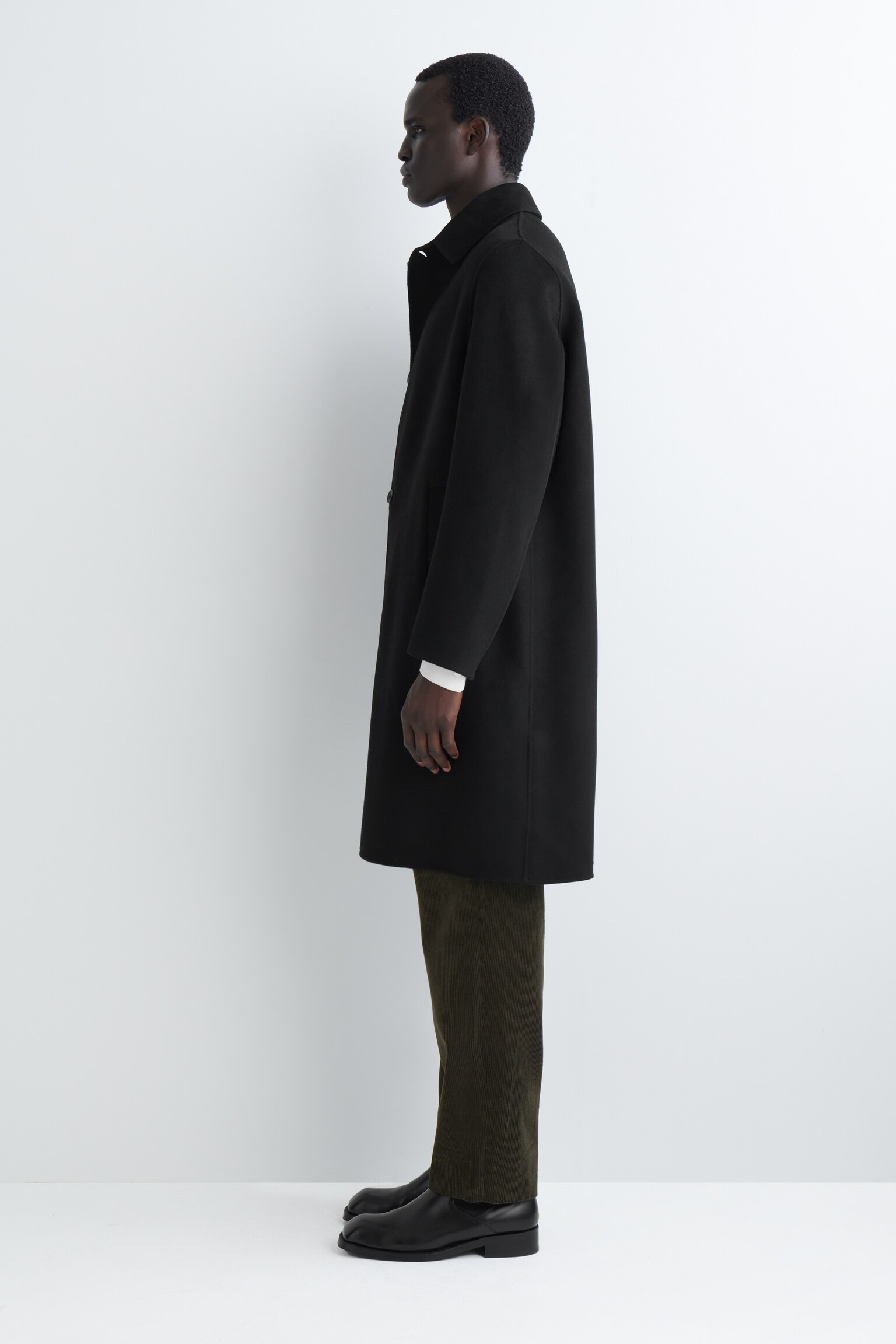 CAR COAT AUS DOUBLEFACE-WOLLE - SCHWARZ - 7