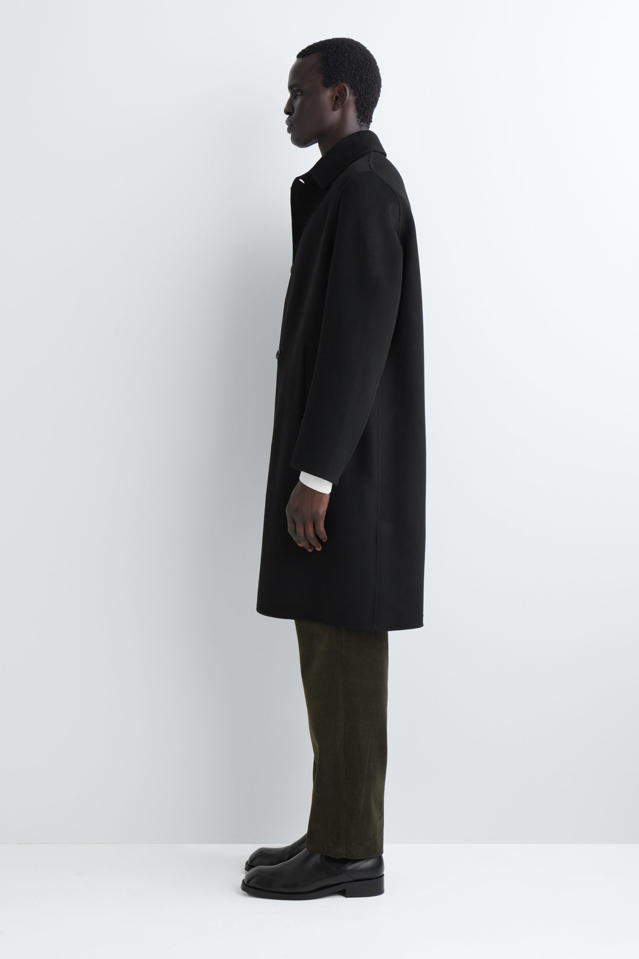 SPLIT WOOL CAR COAT