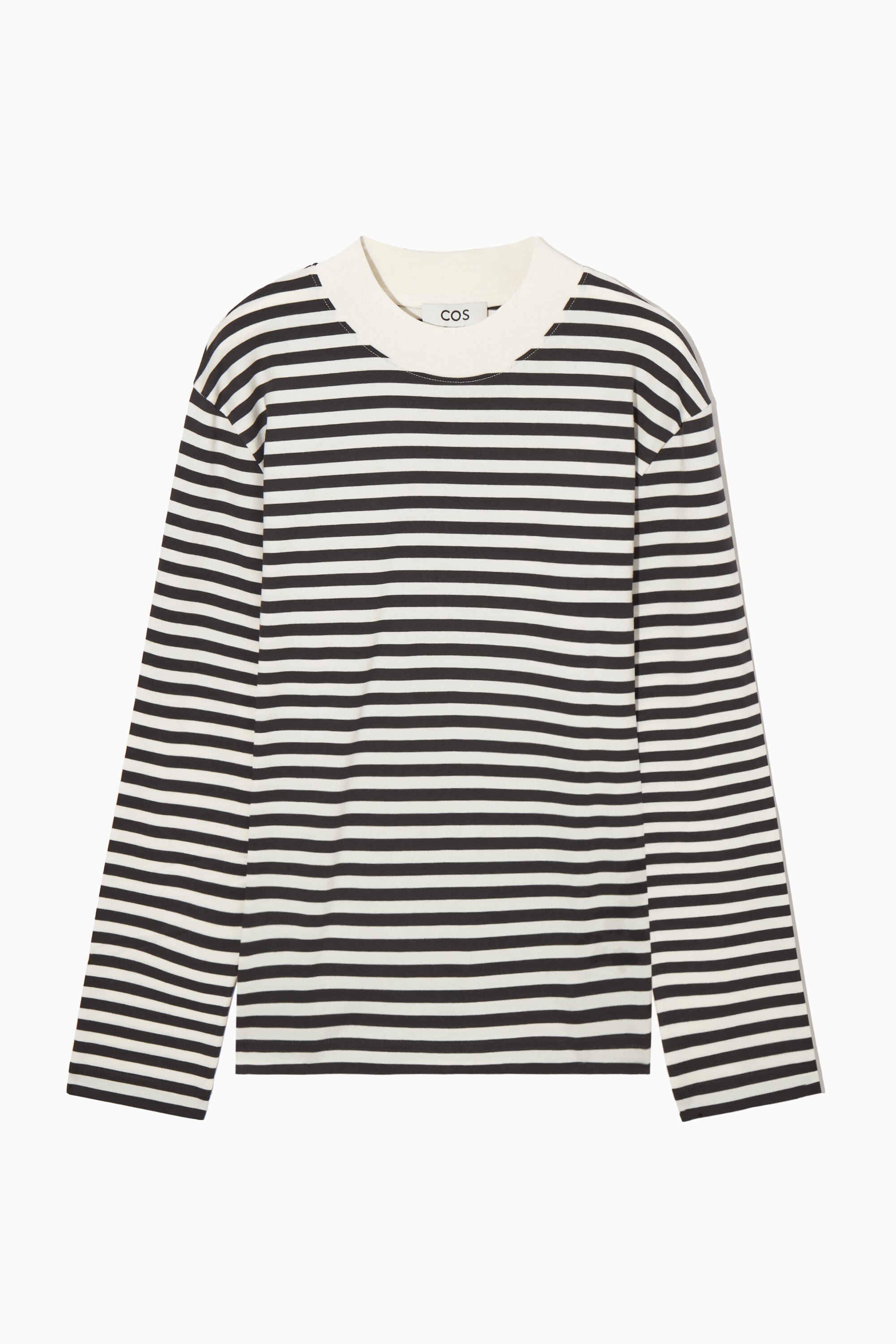 MOONSHOT Logo Striped Mock Neck Dry Tシャツ MOONSHOT Logo Striped Mock Neck Dry Tシャツ