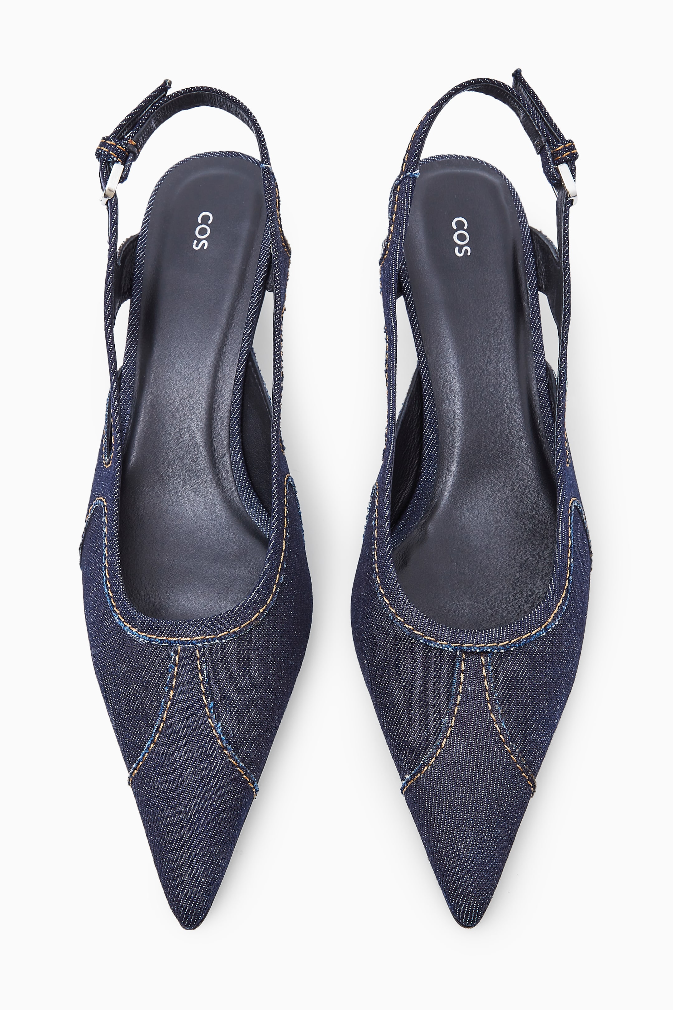 Größeres Bild ansehen: SPITZE KITTEN-HEELS AUS DENIM MIT SLINGBACK-RIEMEN - INDIGOBLAU - Ladies | H&M DE 5