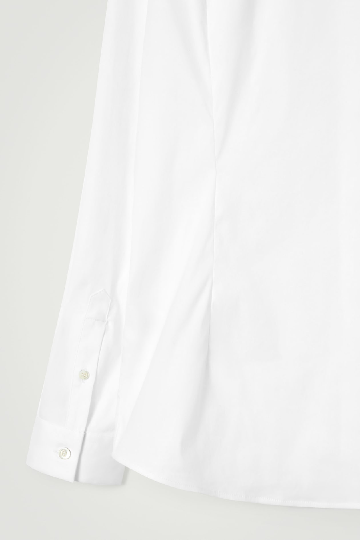 SLIM TAILORED POPLIN SHIRT — WHITE