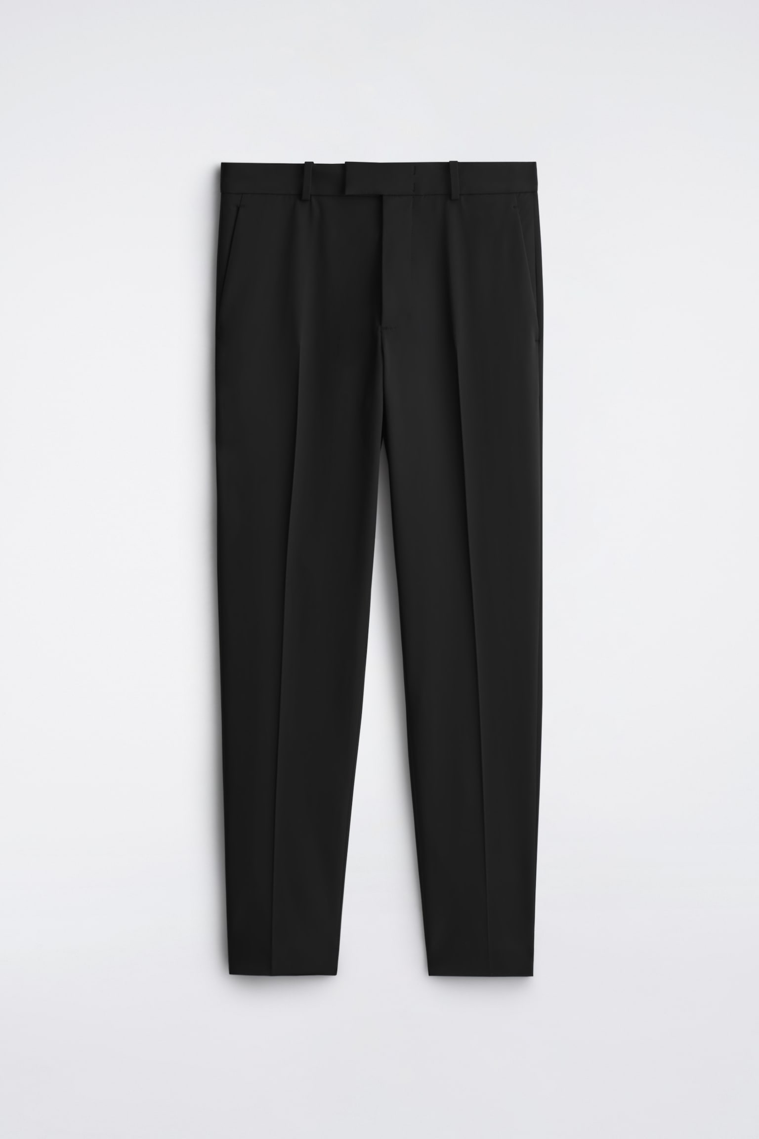 PANTALÓN DE TWILL TÉCNICO SLIM-FIT STRAIGHT LEG - NEGRO - 2