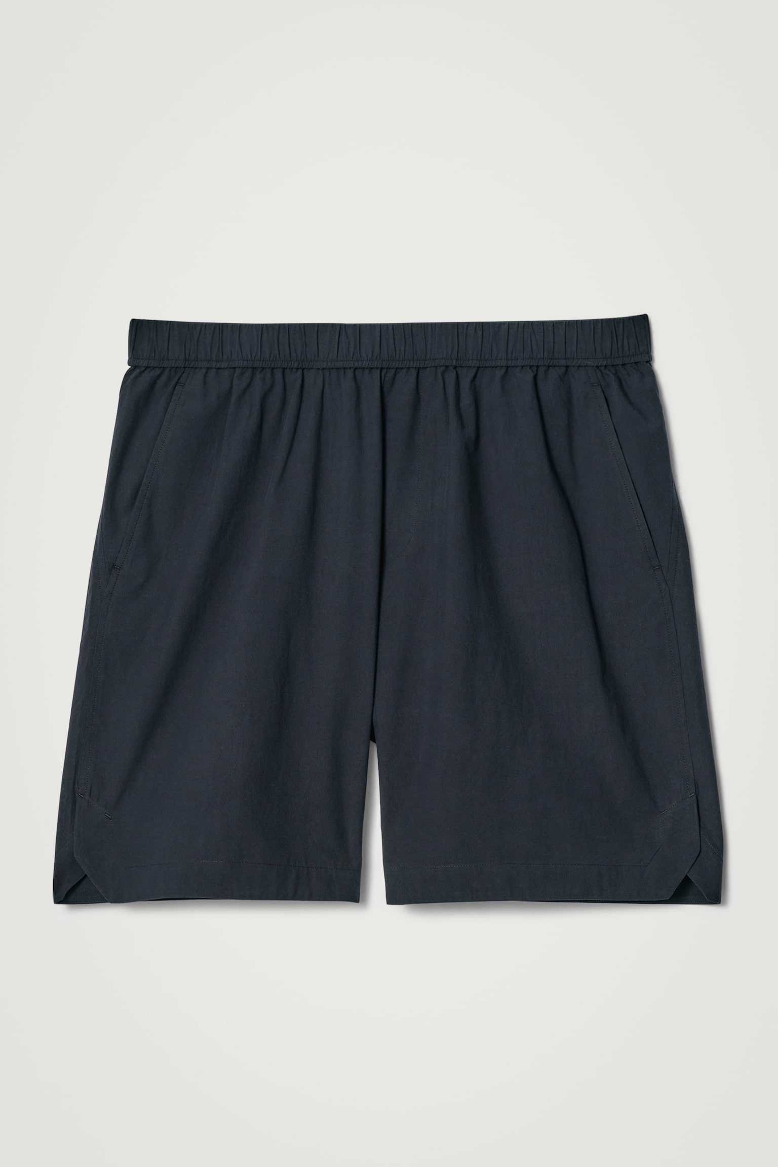 SHORTS AUS PIMA-BAUMWOLLE MIT ELASTISCHEM BUND - NAVYBLAU/GRÜN - 2