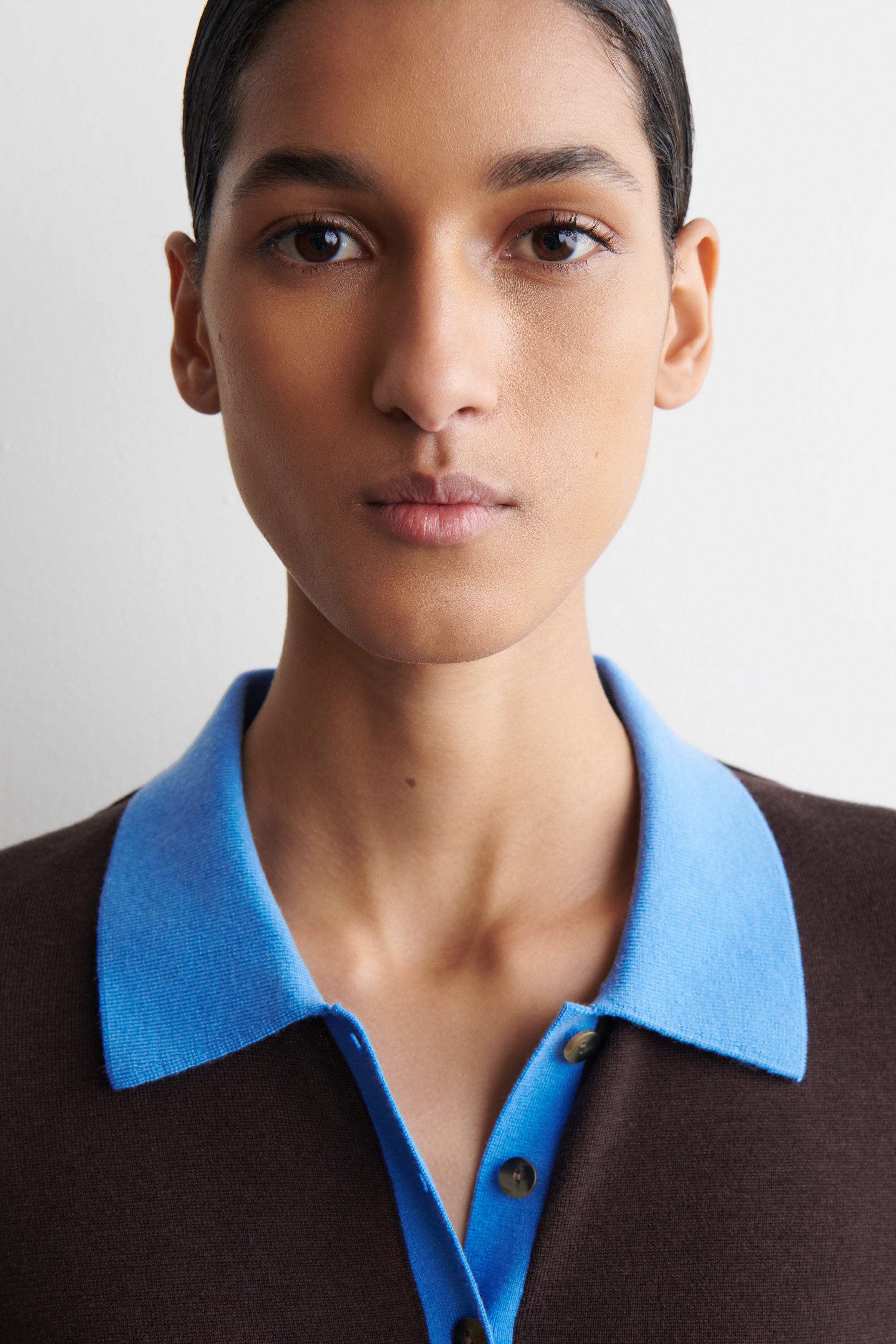 トップス COS RELAXED-FIT WOOL CASHMERE POLO SHIRT e0108a828c1c77f31ddc4b14ef9b91