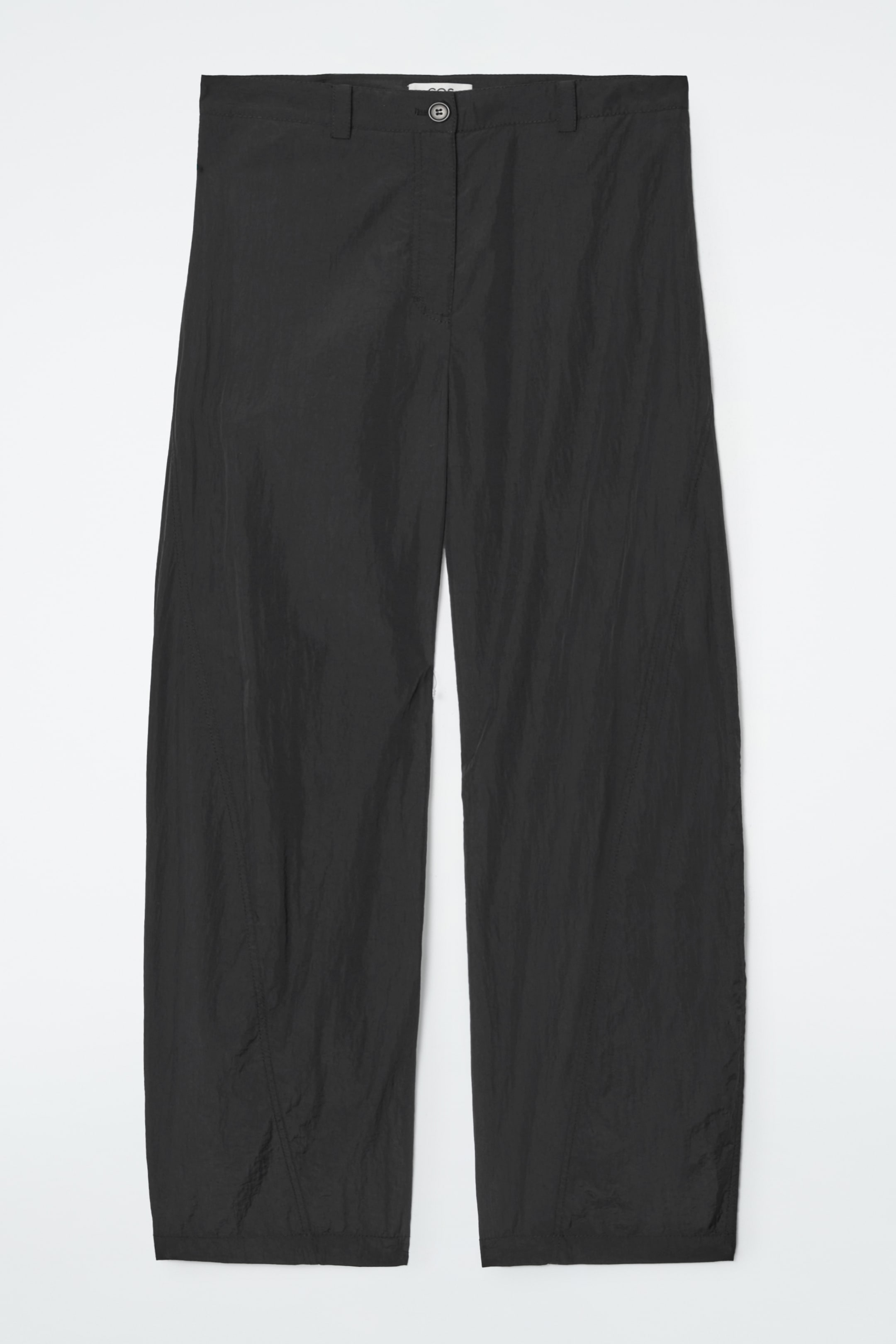 Ingrandisci l'immagine: NYLON BARREL-LEG TROUSERS - BLACK - DONNA | H&M CH 1