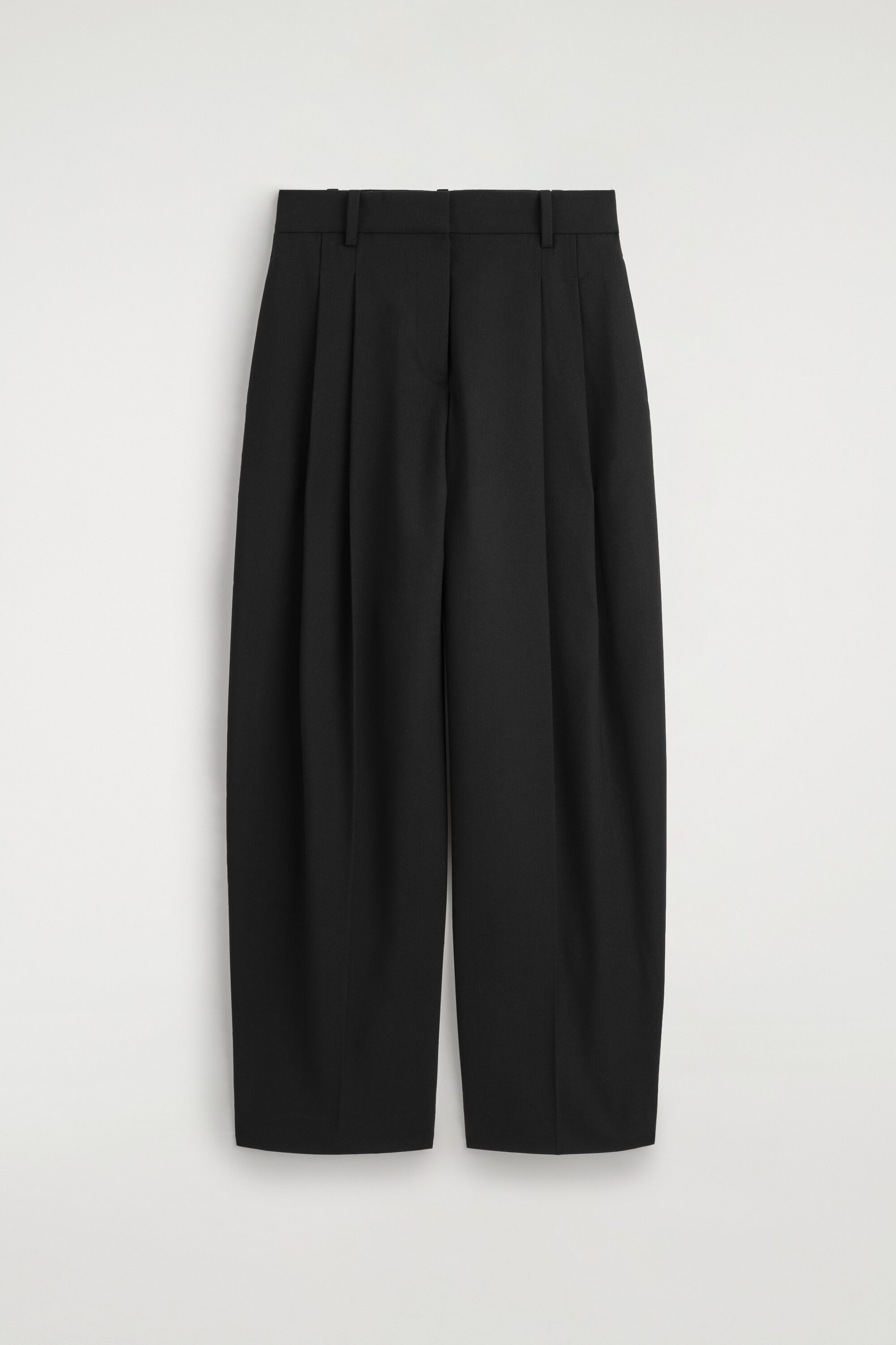 Pleated Wool-blend Straight-leg Pants