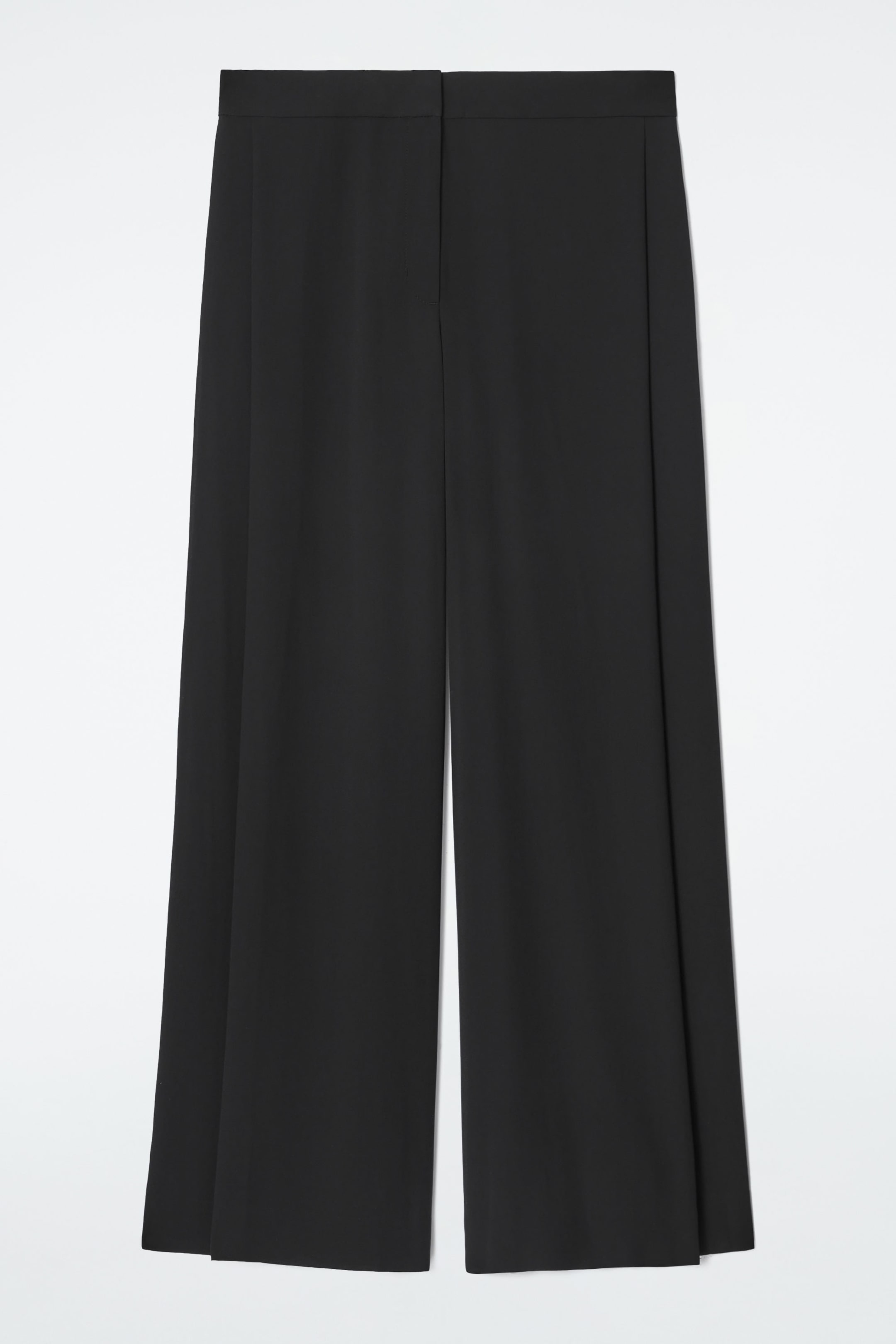 REGULAR TAILORED SHEER WIDE-LEG PANTS