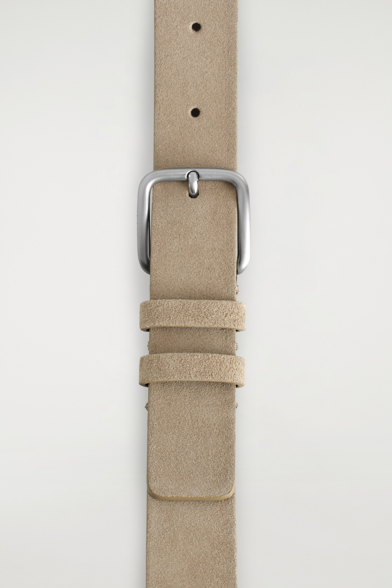 CEINTURE CLASSIQUE EN DAIM - BEIGE - 3