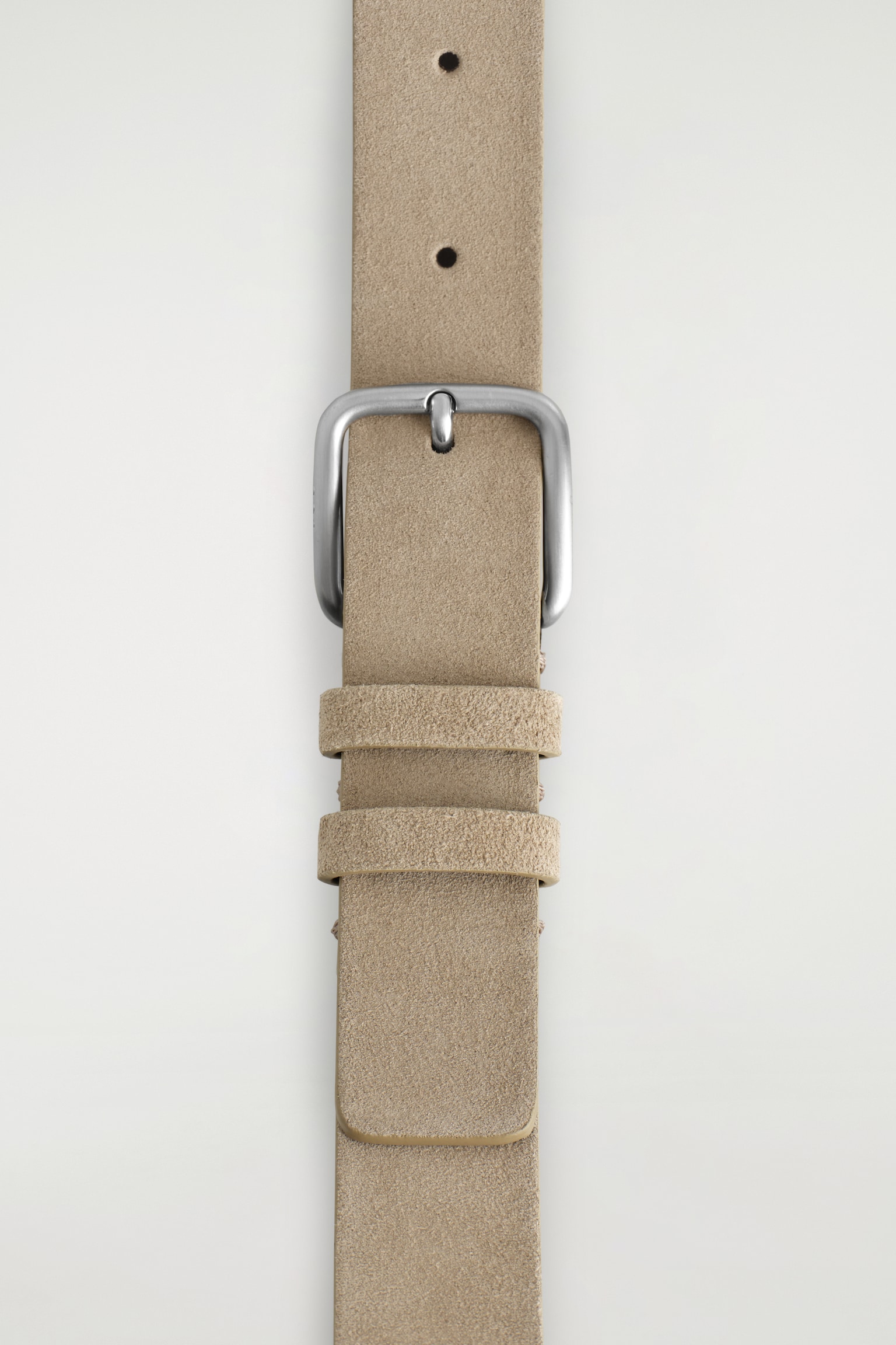 CEINTURE CLASSIQUE EN DAIM - BEIGE - 3