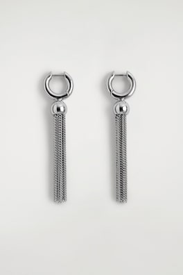 TASSELLED EARRINGS — SILVER 4
