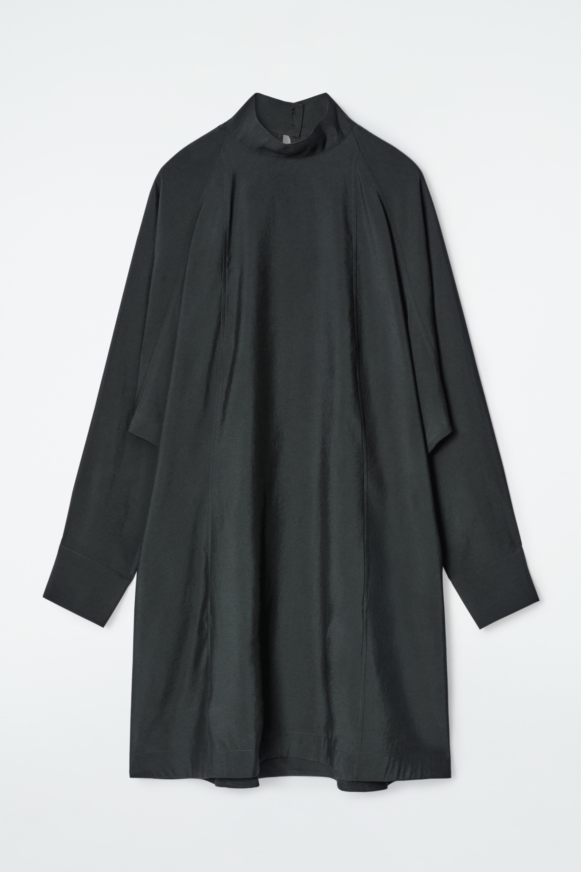 ABITO MINI CON MANICHE A PIPISTRELLO - NERO