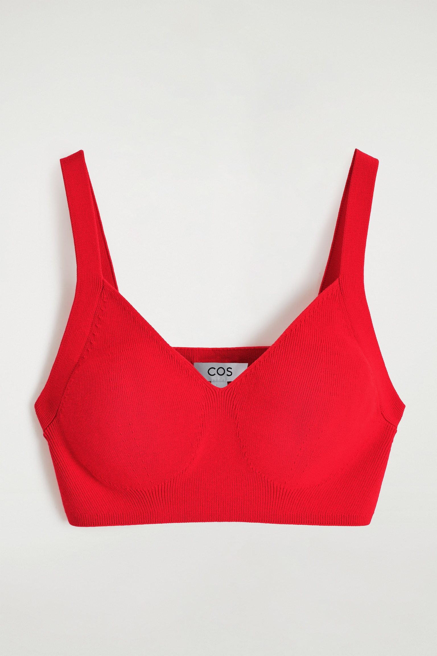 BRALETTE IN MAGLIA DI COTONE - ROSSO/BLU NAVY - 2