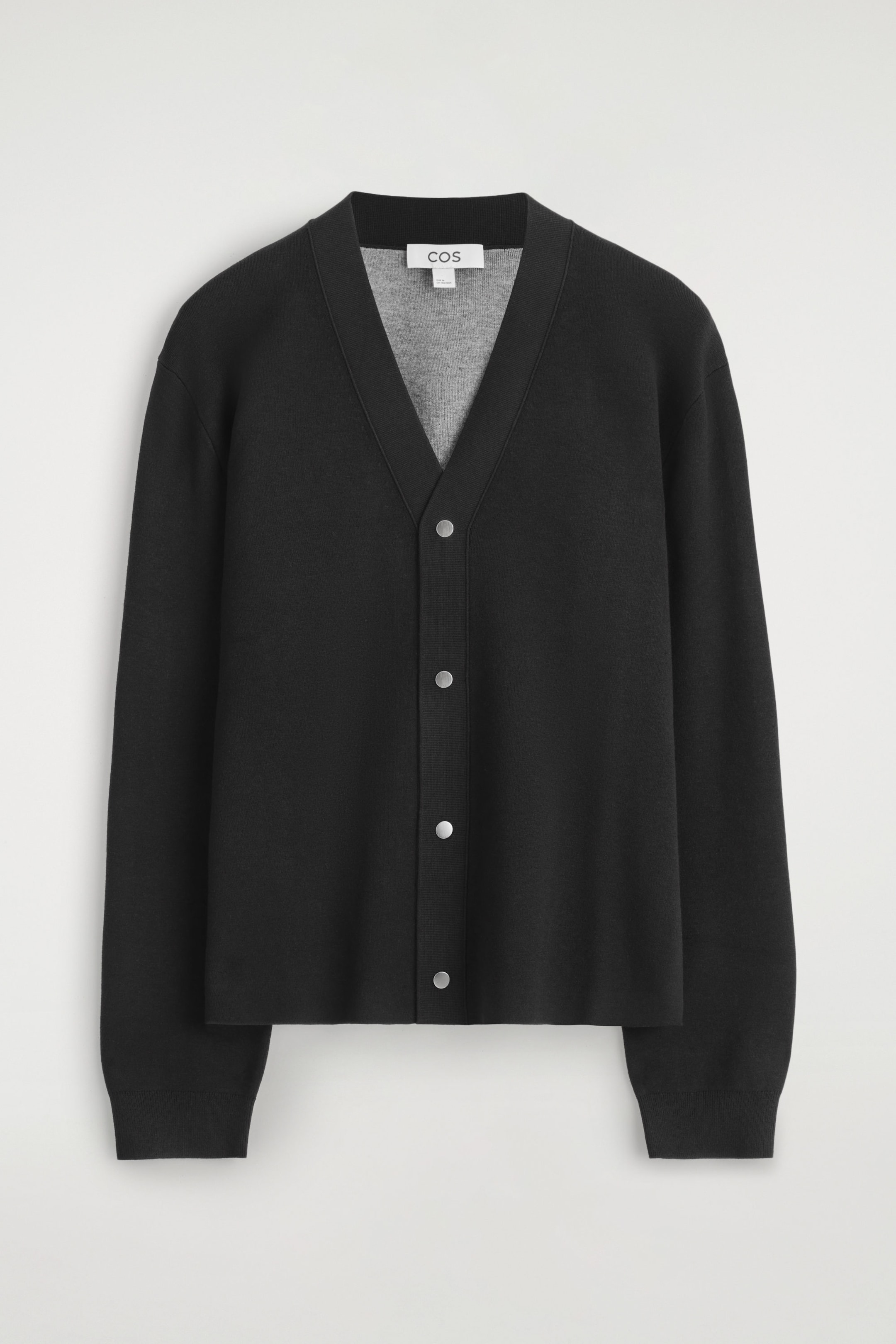 DOUBLE-FACED KNITTED CARDIGAN