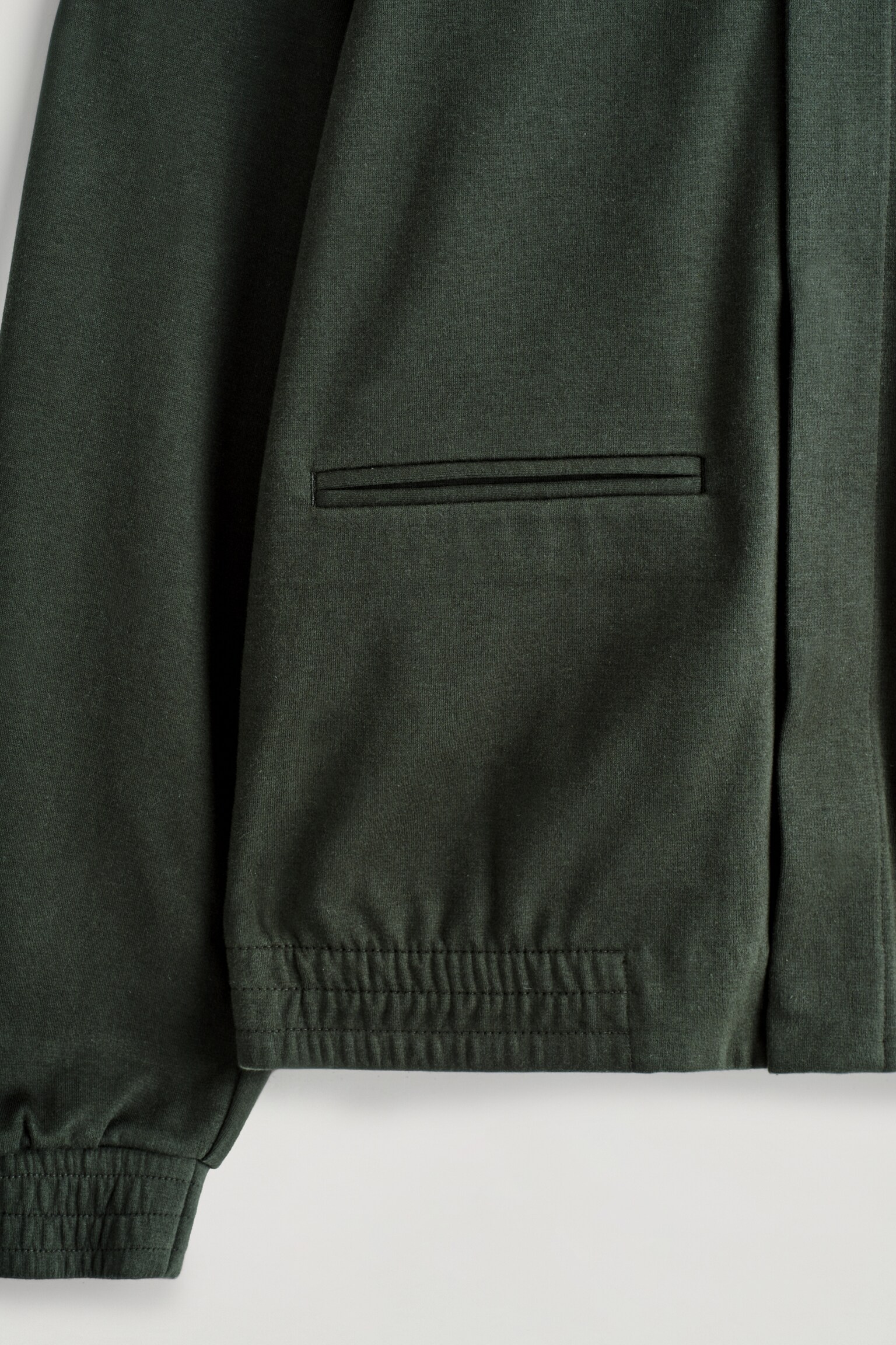 VESTE HARRINGTON EN MAILLE - VERT FONCÉ/BLEU MARINE - 3
