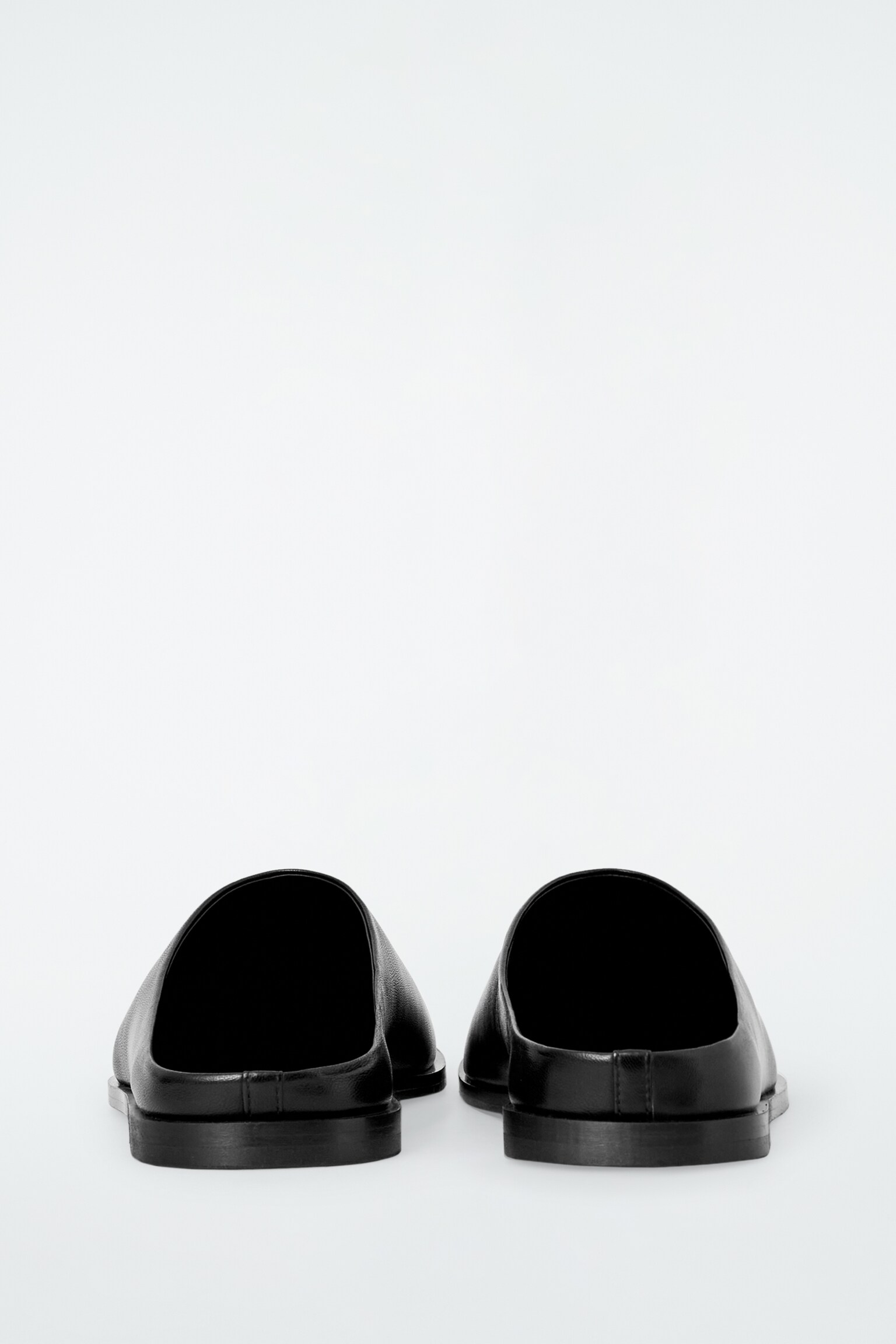 MULES CLASSIQUES EN CUIR - NOIR - 5