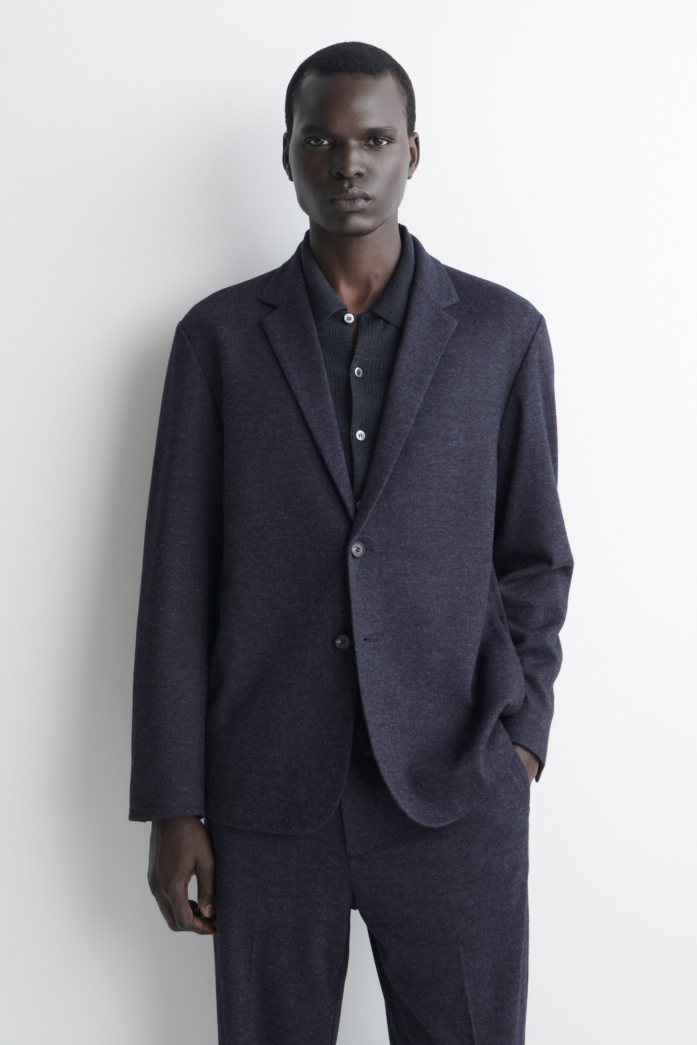 UNSTRUCTURED JERSEY BLAZER - thumbnail 2
