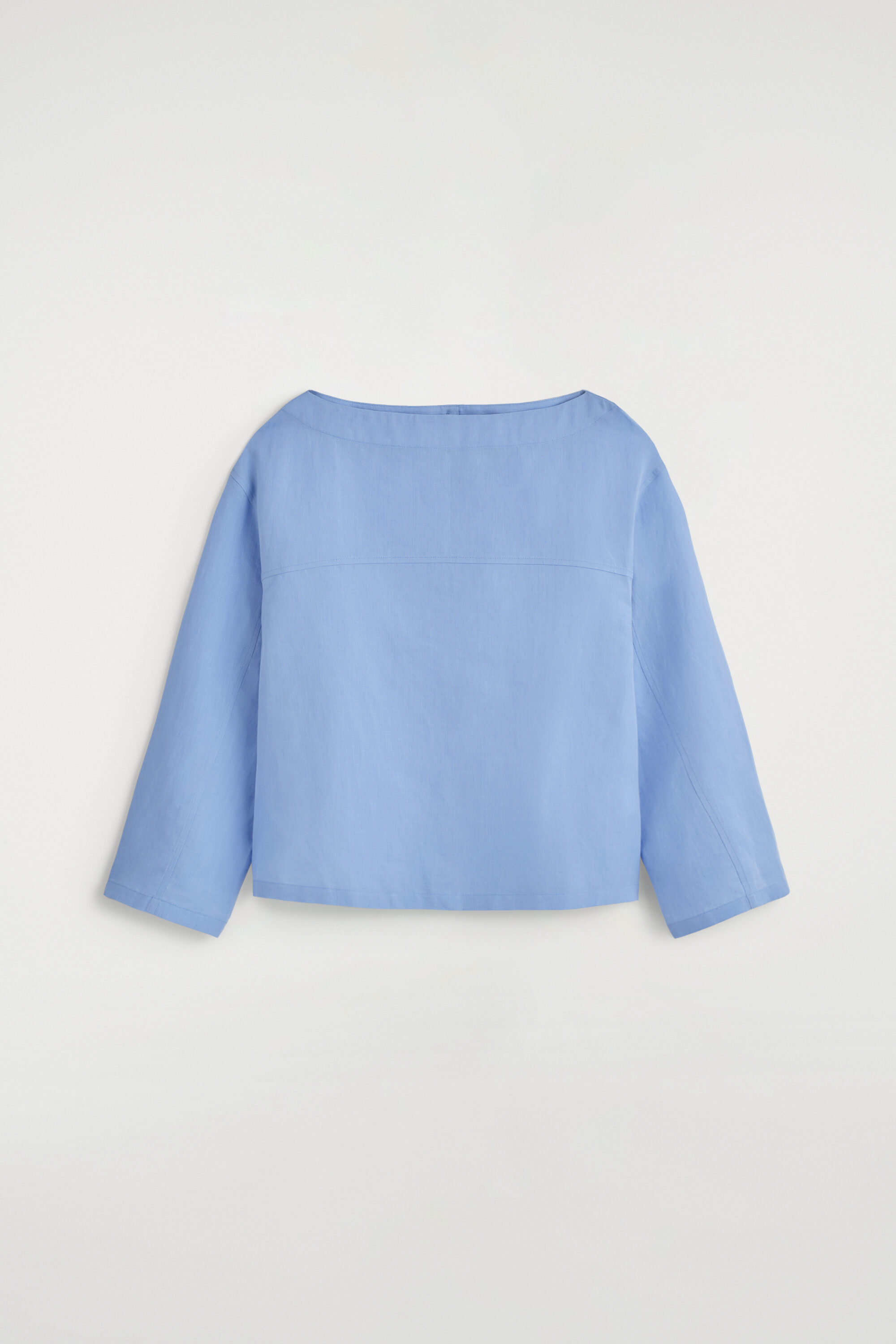 Boat Neck, Navy Linen