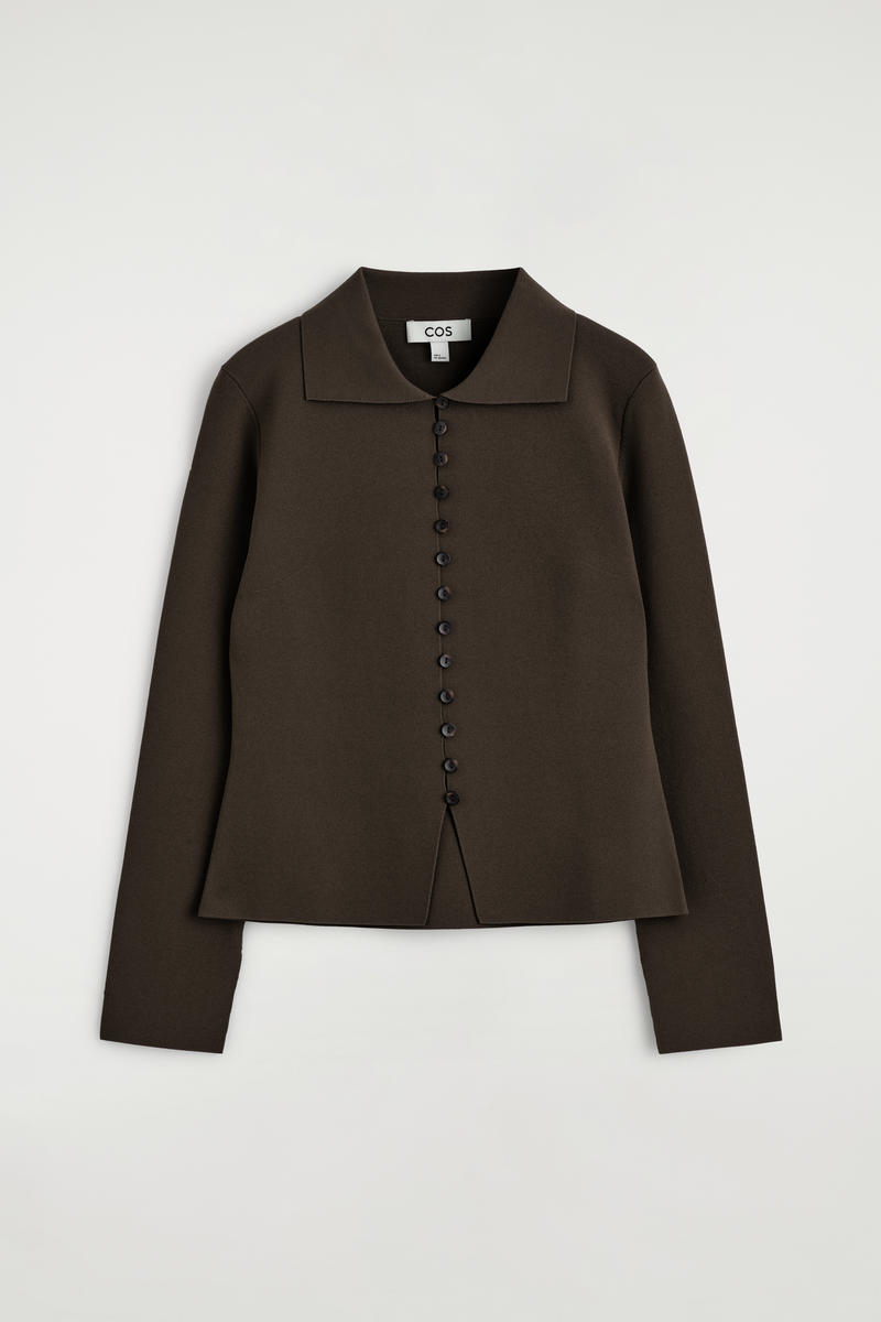 Waisted Milano-Knit Cardigan