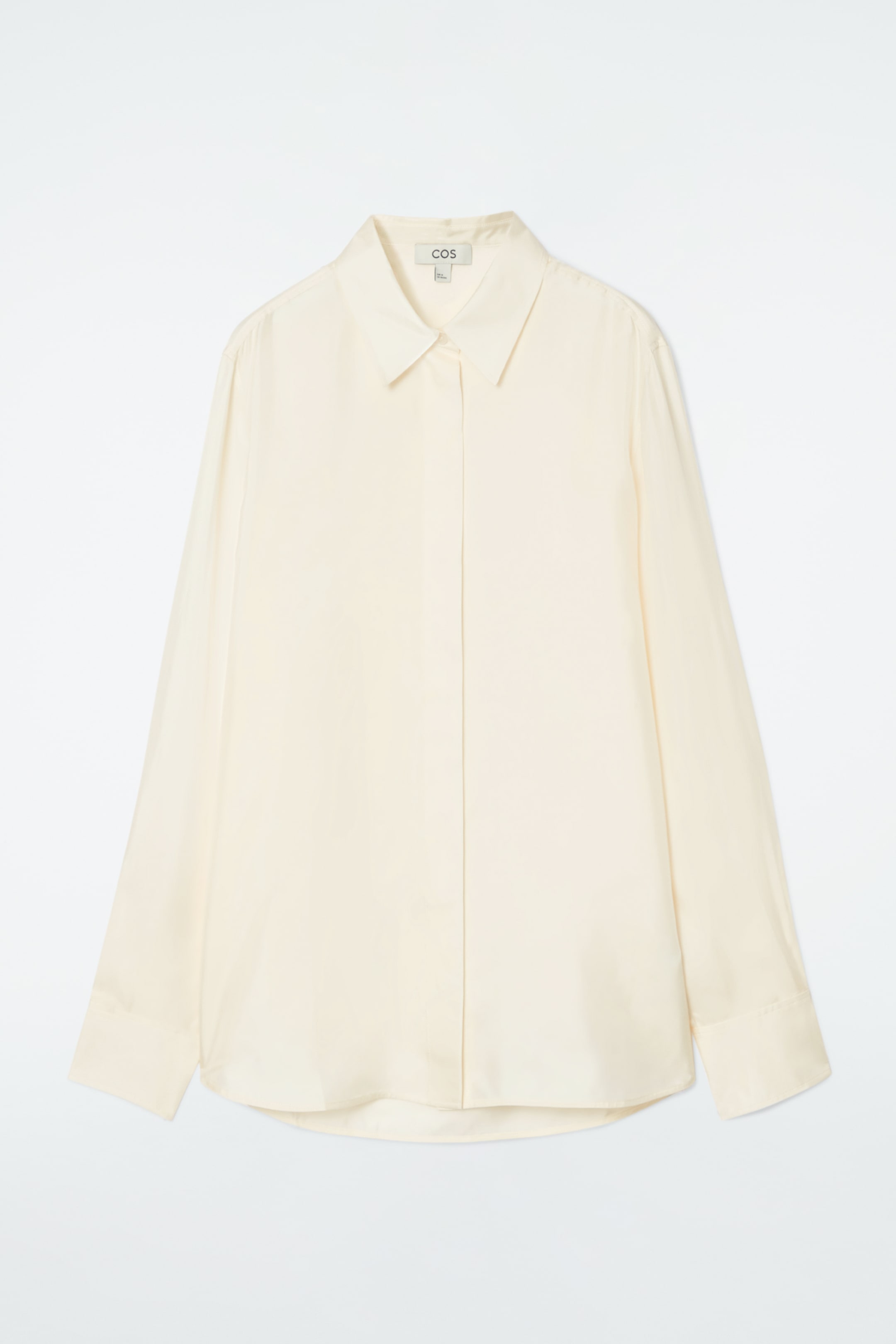View larger image: OVERSIZED PURE SILK SHIRT - OFF-WHITE - Ladies | H&M GB 1