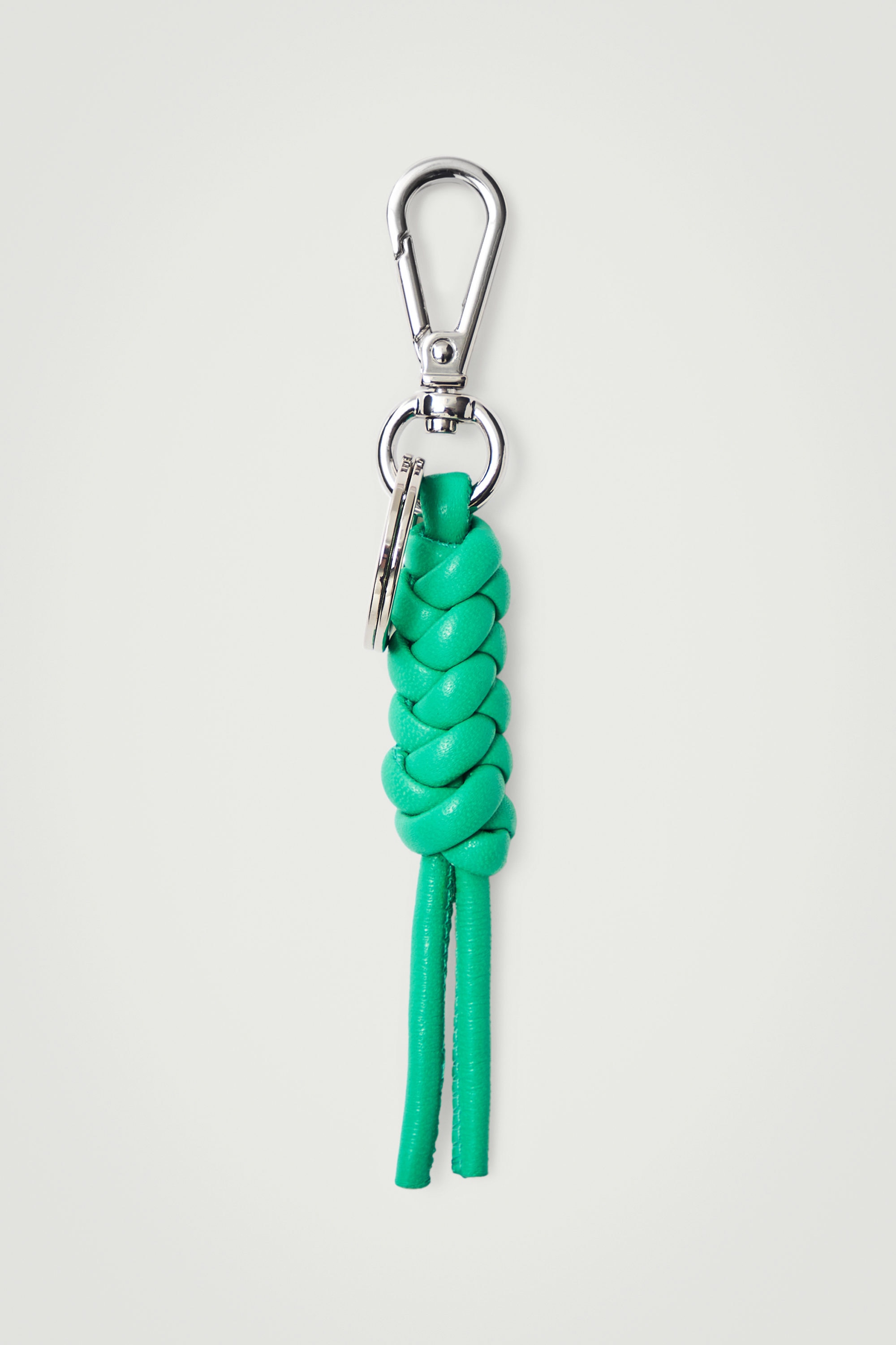 “COS MEN” Chunky Knotted Leather KeyRing KNOTTED LEATHER KEYRING - RED | COS
