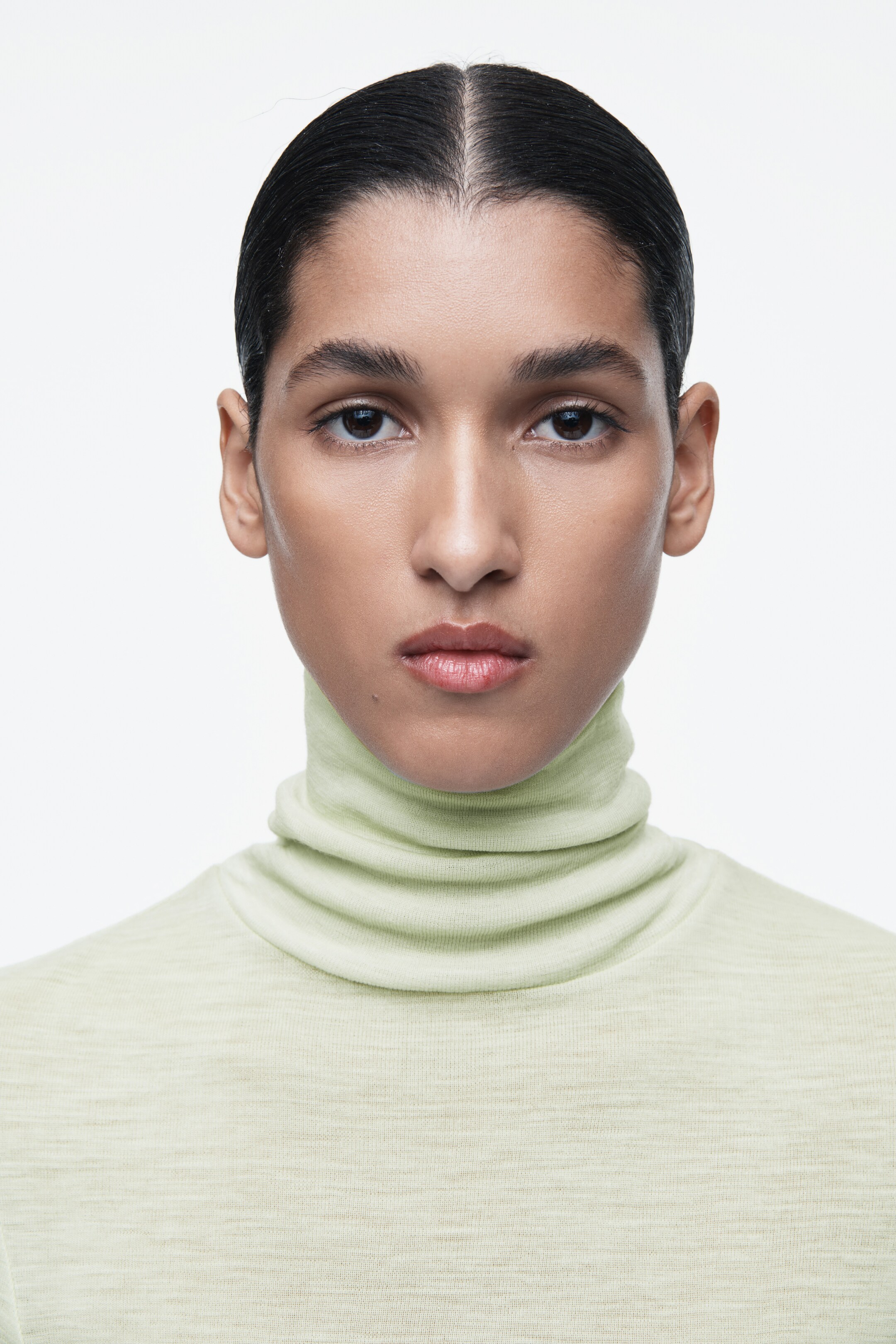 Nagyobb kép megtekintése: MERINO WOOL TURTLENECK TOP - SAGE GREEN - NŐI | H&M HU 3