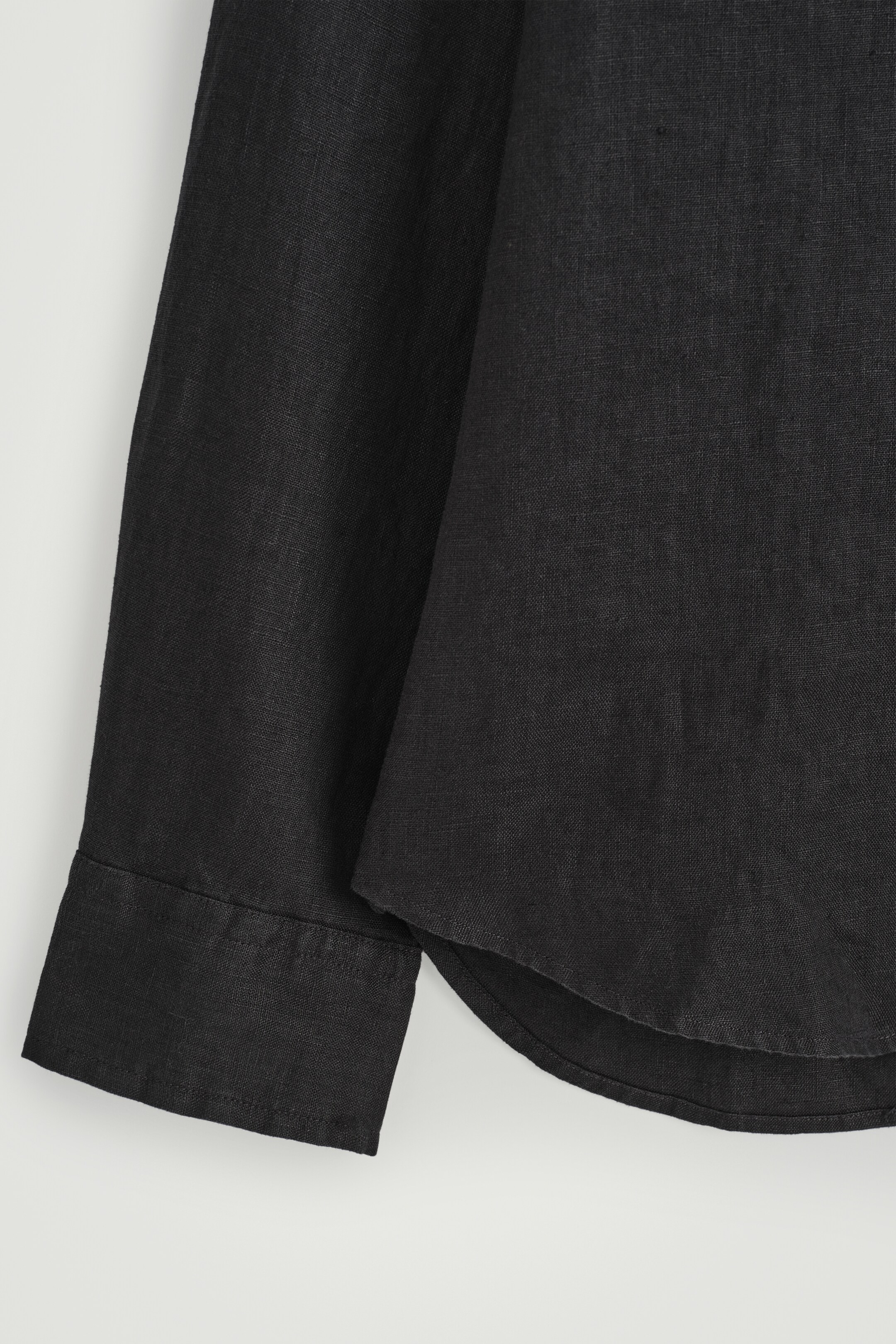 Zobrazit větší obrázek: VOLNÁ LÁNOVÁ KOŠILE - ČERNÁ - MUŽI | H&M CZ 8