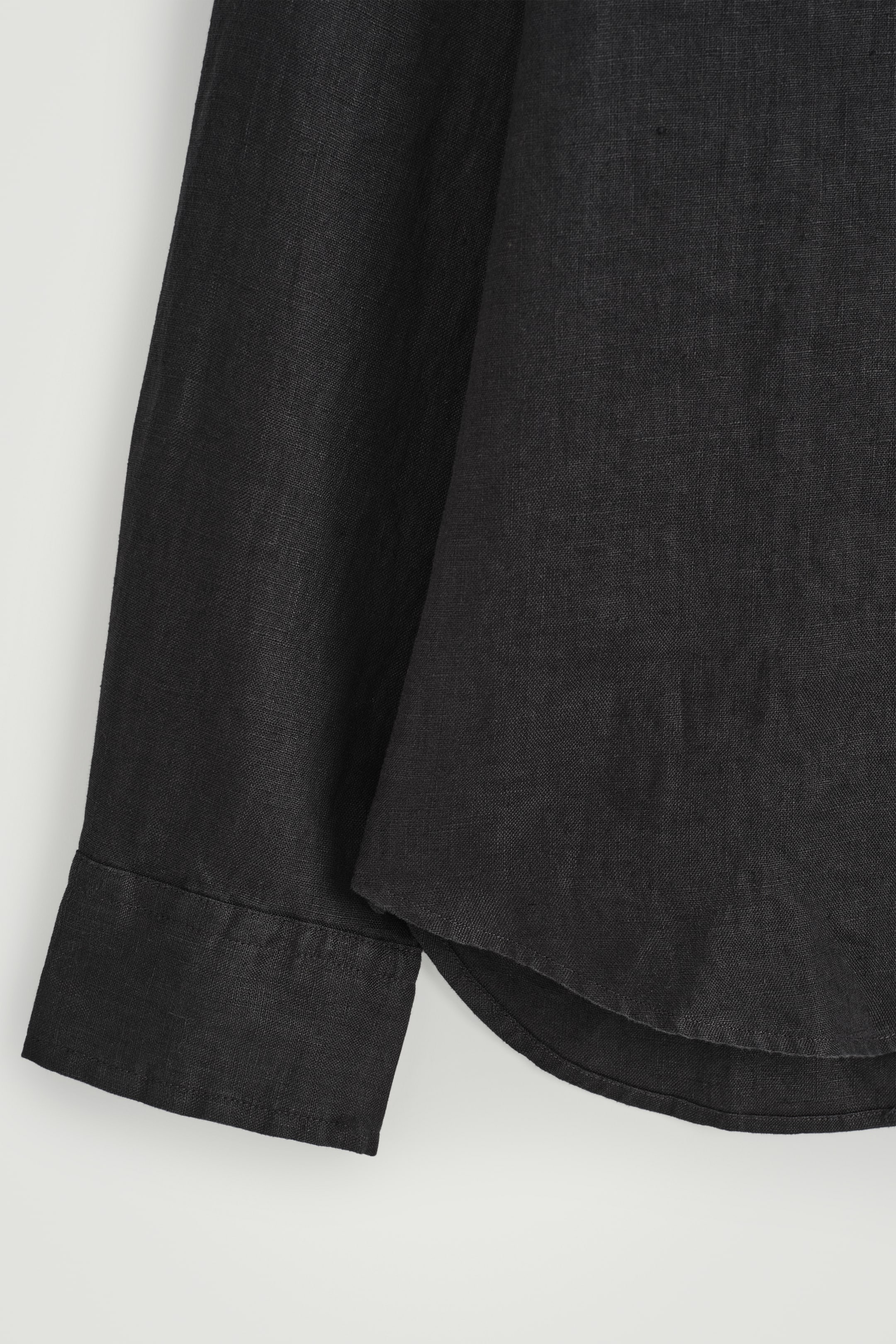 Zobrazit větší obrázek: VOLNÁ LÁNOVÁ KOŠILE - ČERNÁ - MUŽI | H&M CZ 8