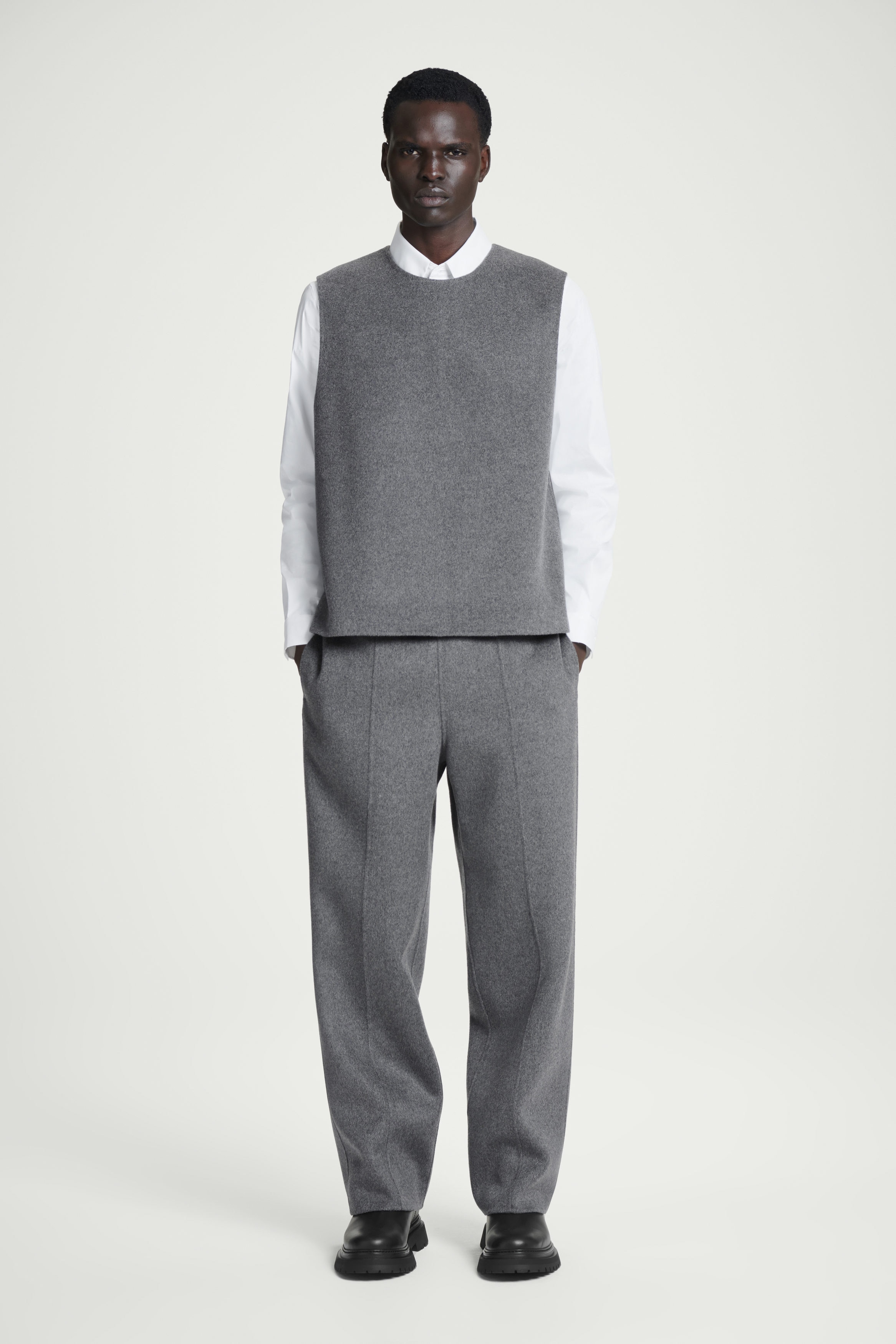 TODAYFUL Purewool 2way Vest グレー 2way Sheer Knitvest（ベスト）｜TODAYFUL（トゥデイフル