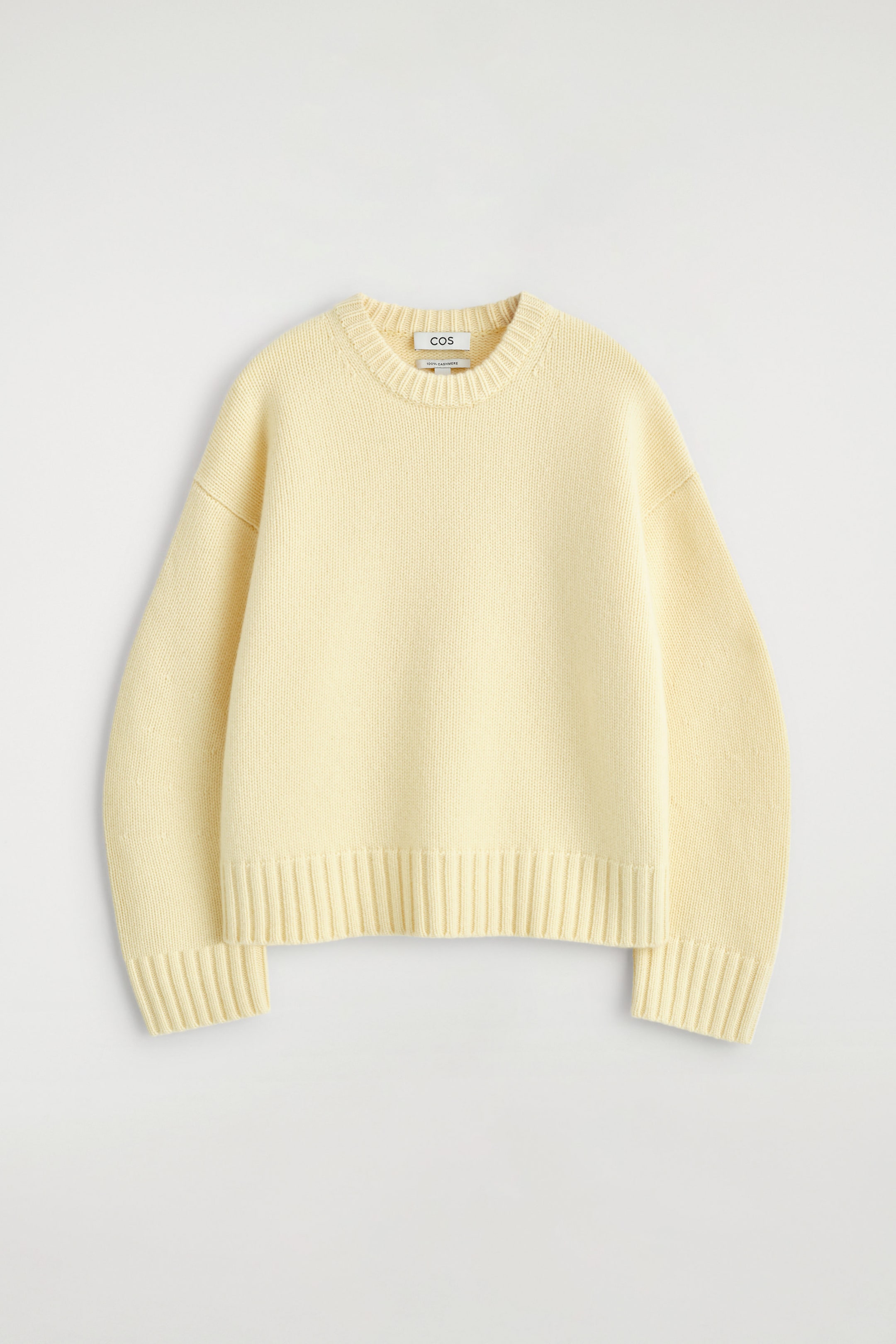 CHUNKY PURE CASHMERE CREW-NECK SWEATER