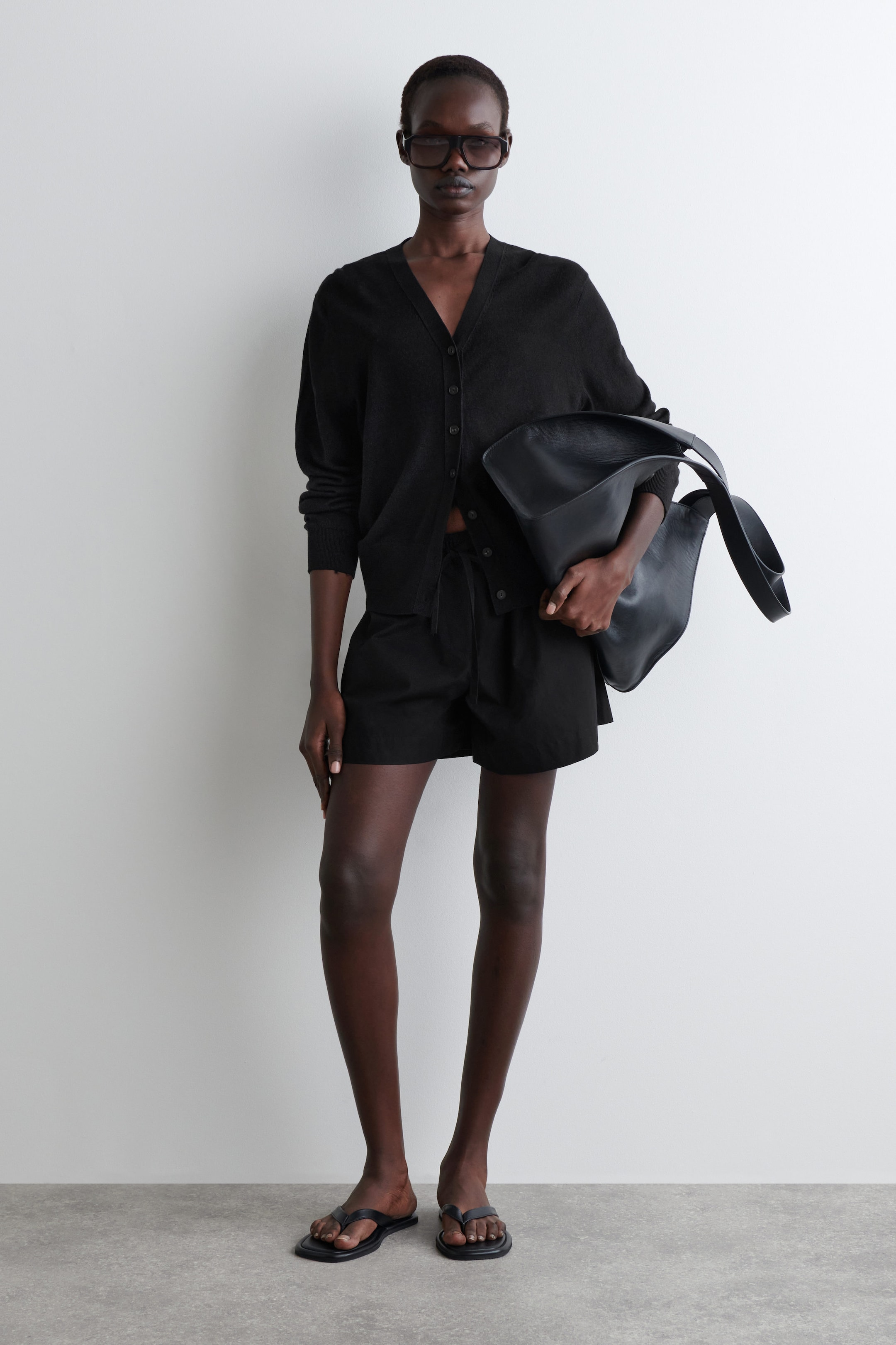 DRAWSTRING COTTON SHORTS
