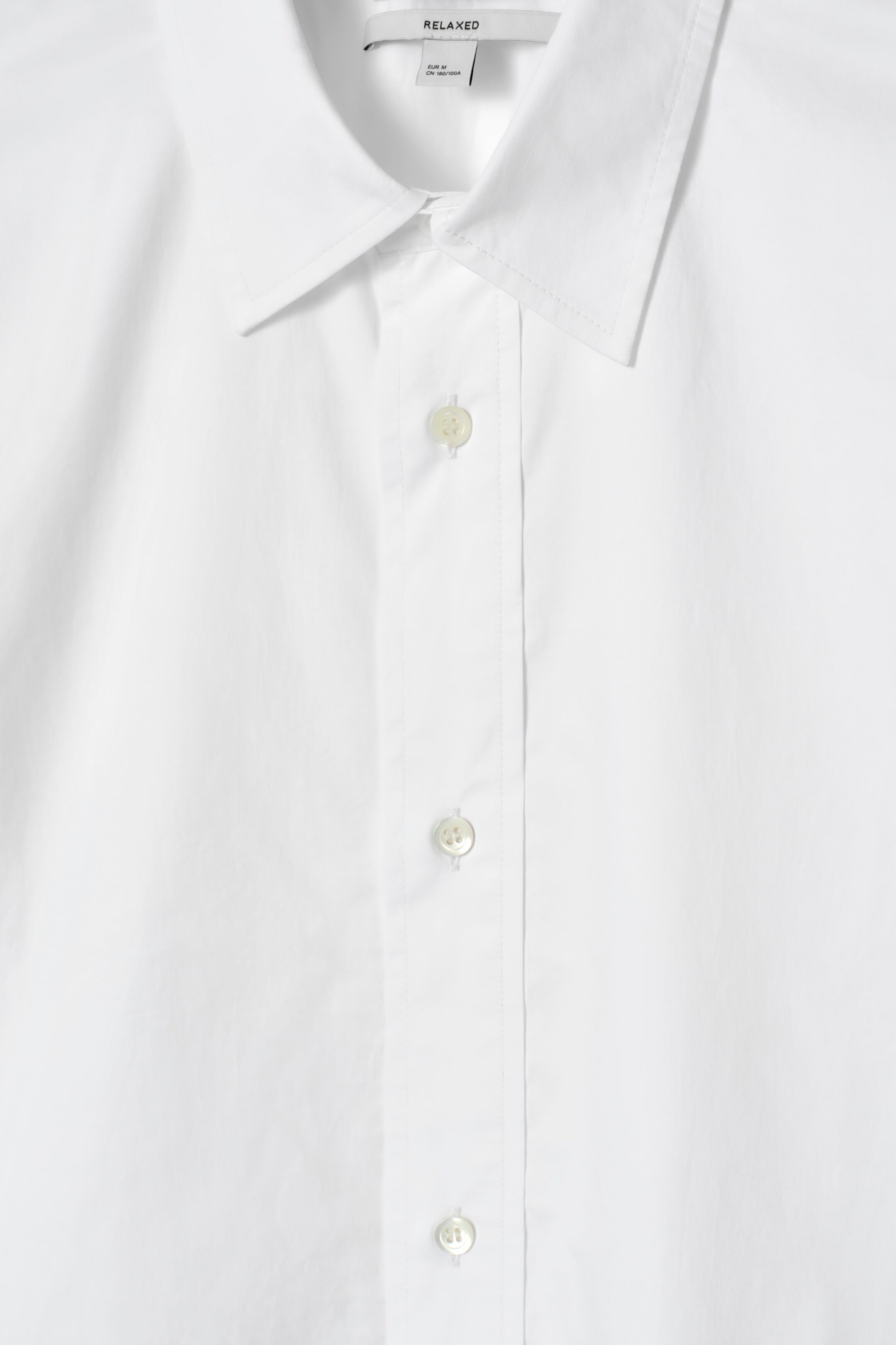 Ingrandisci l'immagine: BOXY SHORT-SLEEVED COTTON SHIRT - WHITE - UOMO | H&M CH 7