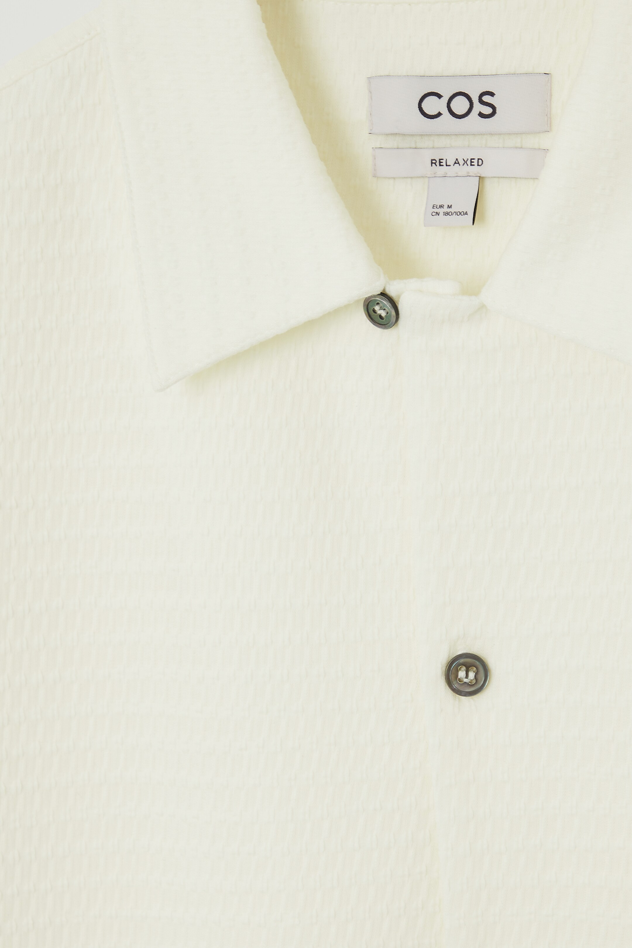Grösseres Bild ansehen: KURZARMHEMD AUS BAUMWOLL-SEERSUCKER - WEISS - HERREN | H&M CH 3