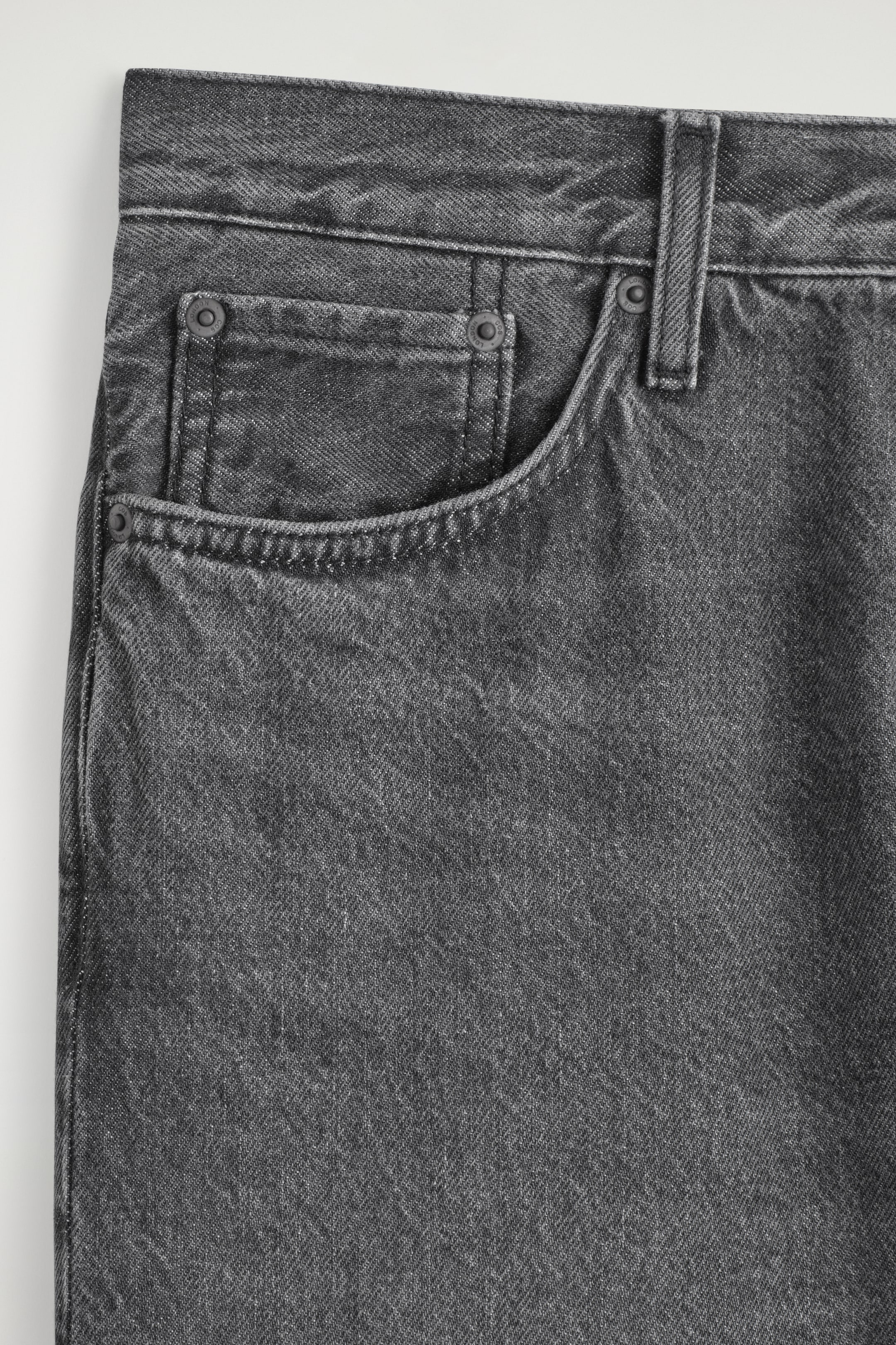 Ingrandisci l'immagine: SIGNATURE STRAIGHT-LEG JEANS - WASHED BLACK - UOMO | H&M CH 8