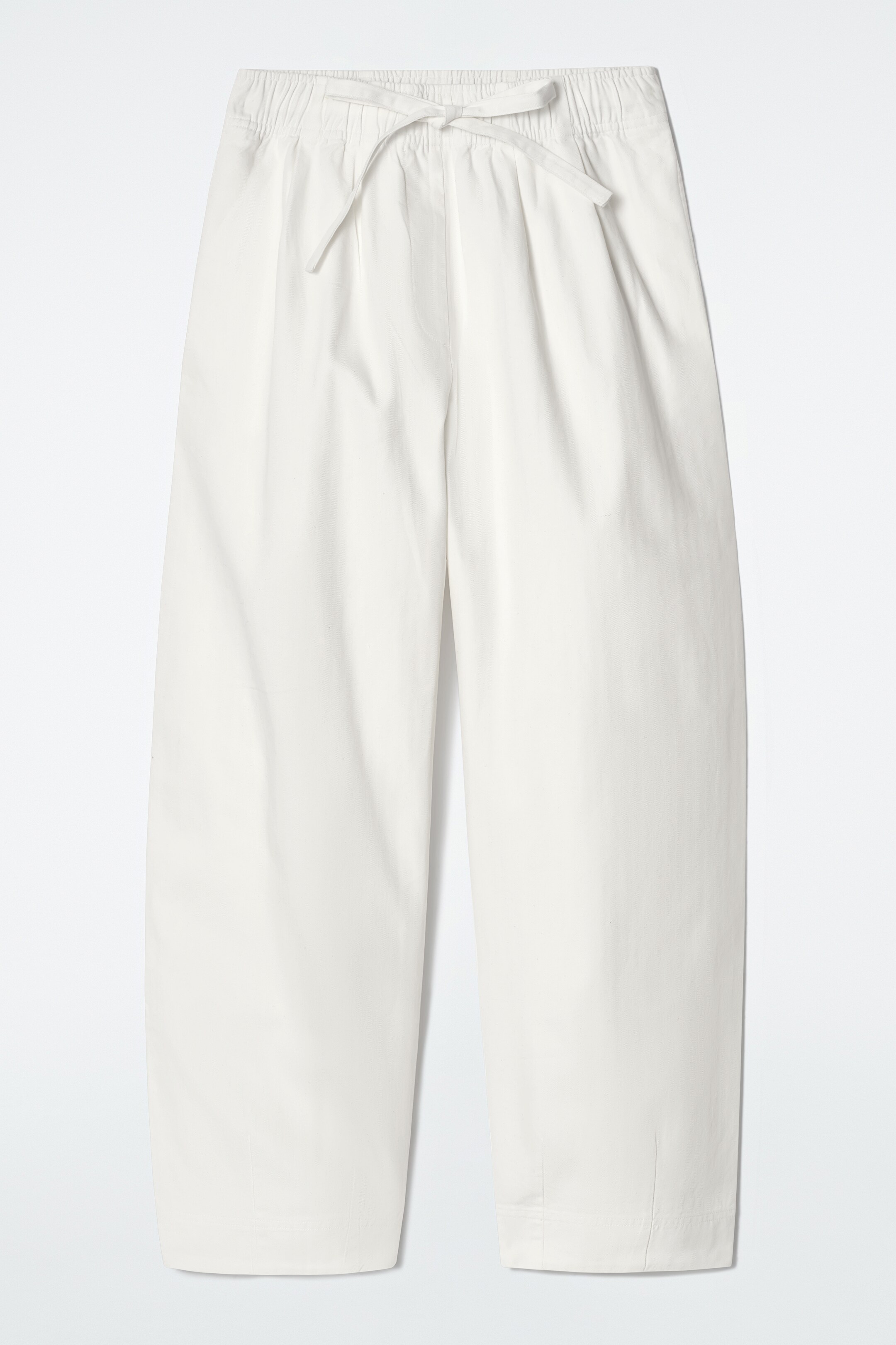 Grösseres Bild ansehen: SCHMAL ZULAUFENDE BAUMWOLLHOSE MIT KORDELZUG - WEISS - DAMEN | H&M CH 6