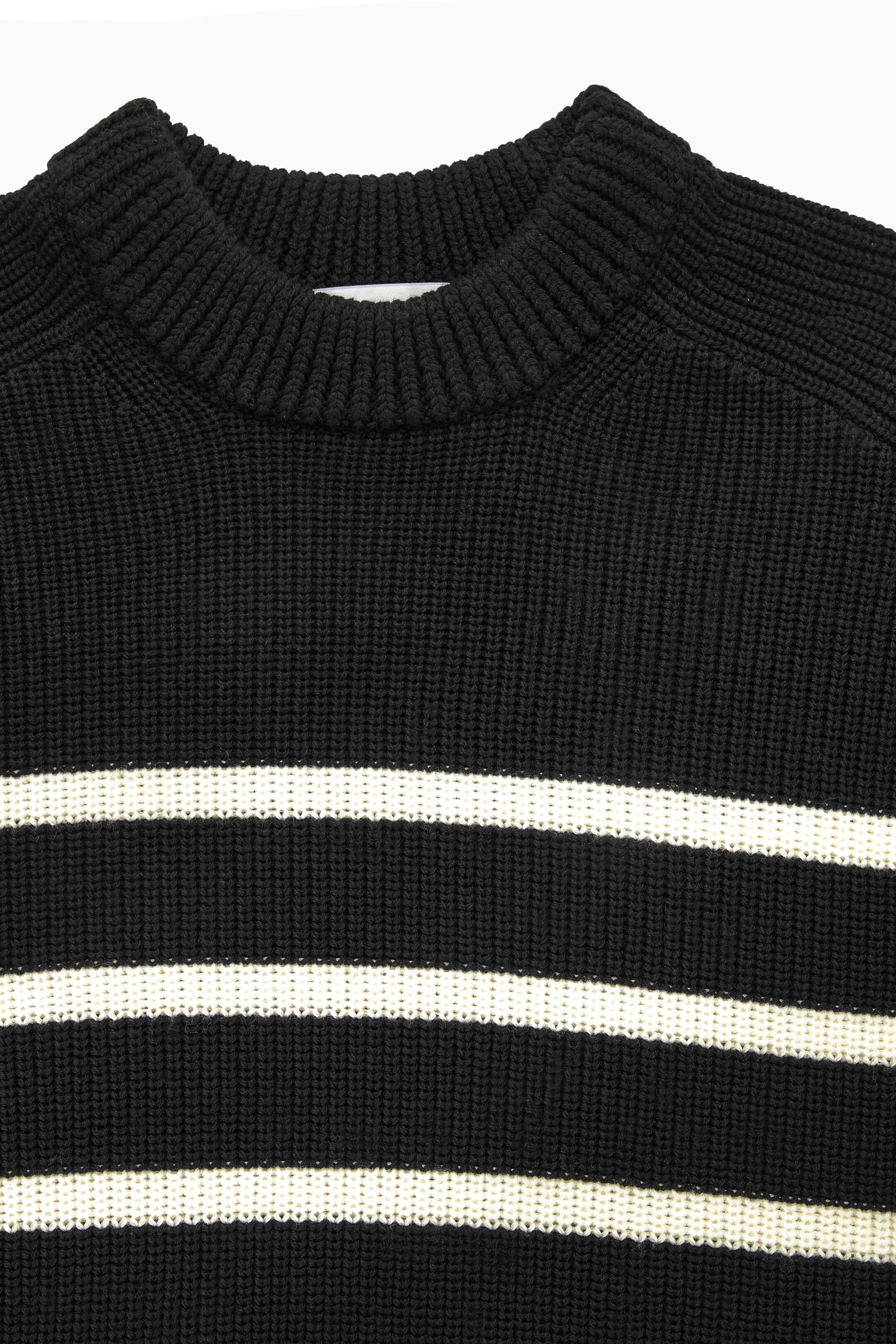 Ingrandisci l'immagine: STRIPED MERINO WOOL JUMPER - BLACK / WHITE / STRIPED - DONNA | H&M CH 3