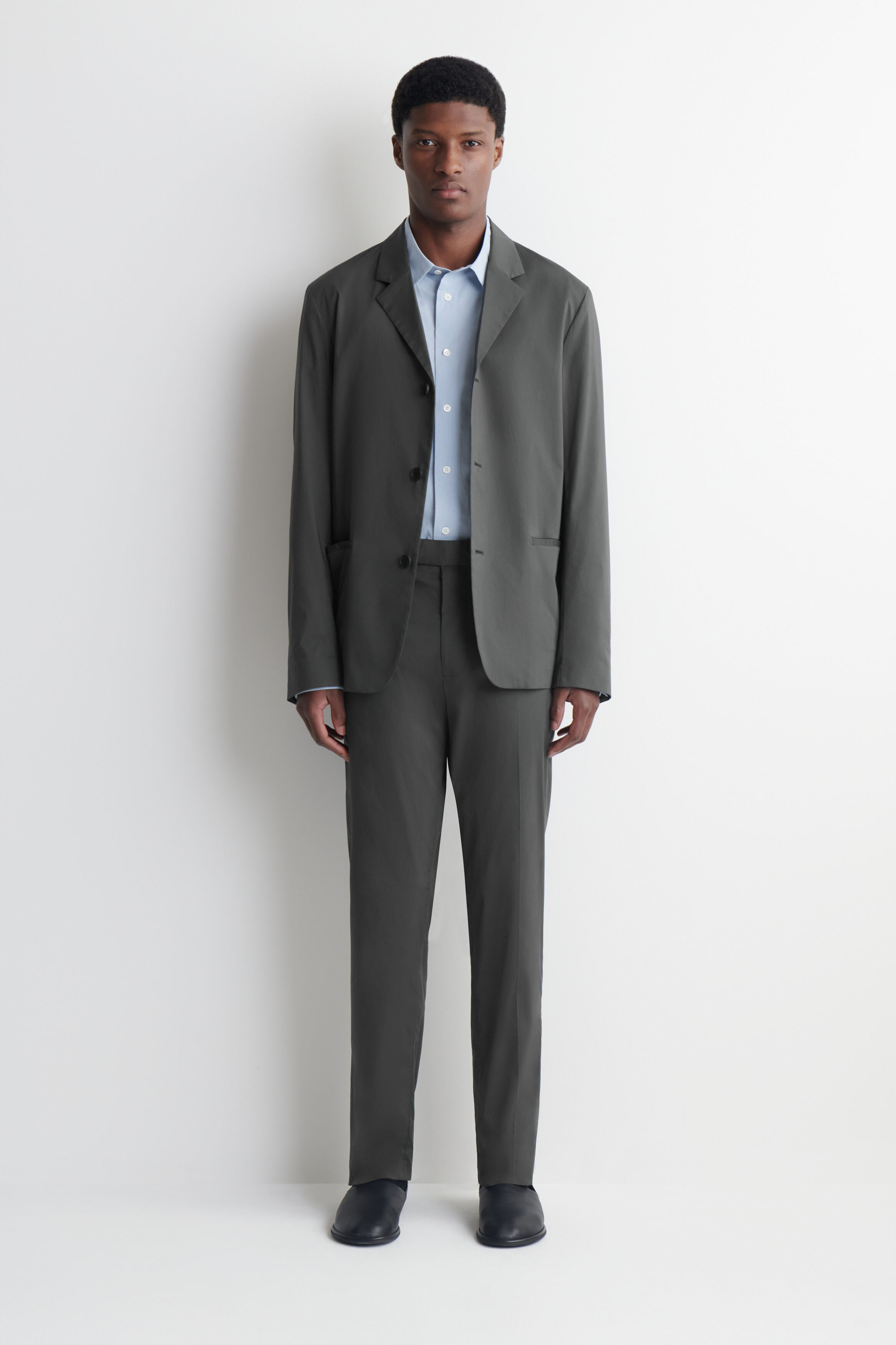 COTTON SLIM-FIT PANTS