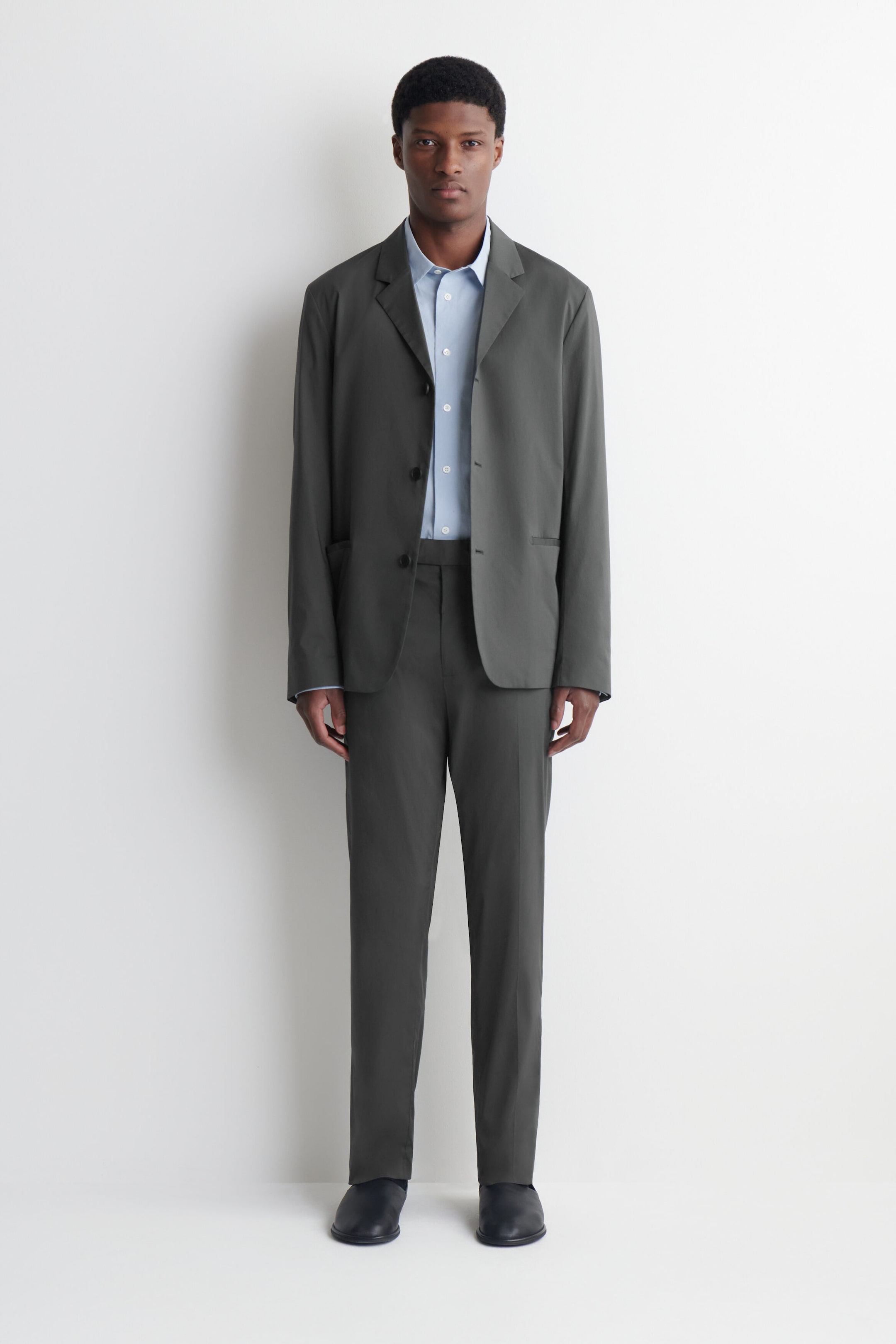 COTTON SLIM-FIT PANTS