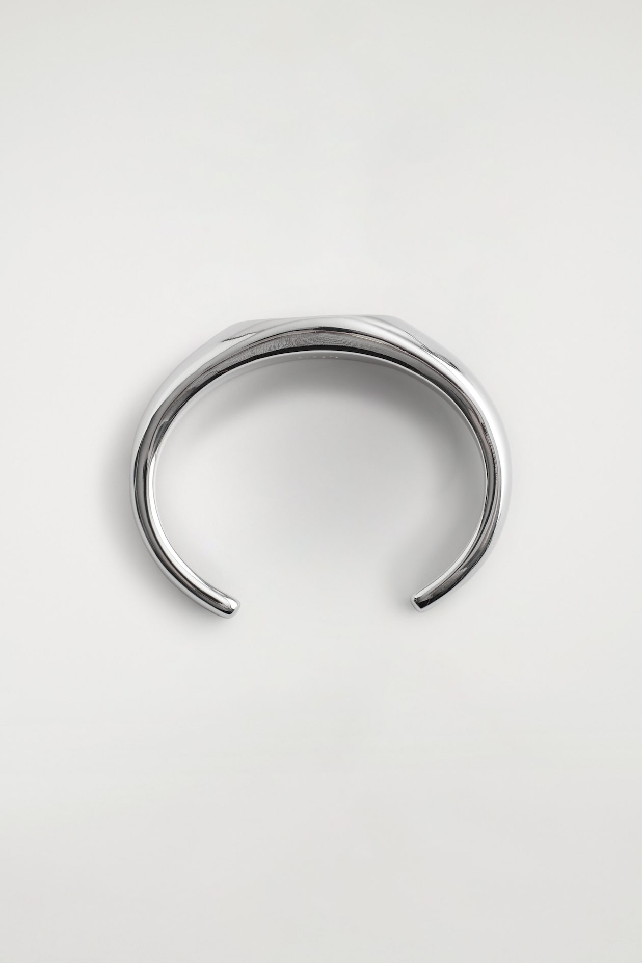 AGATE CUFF — SILVER / BLACK