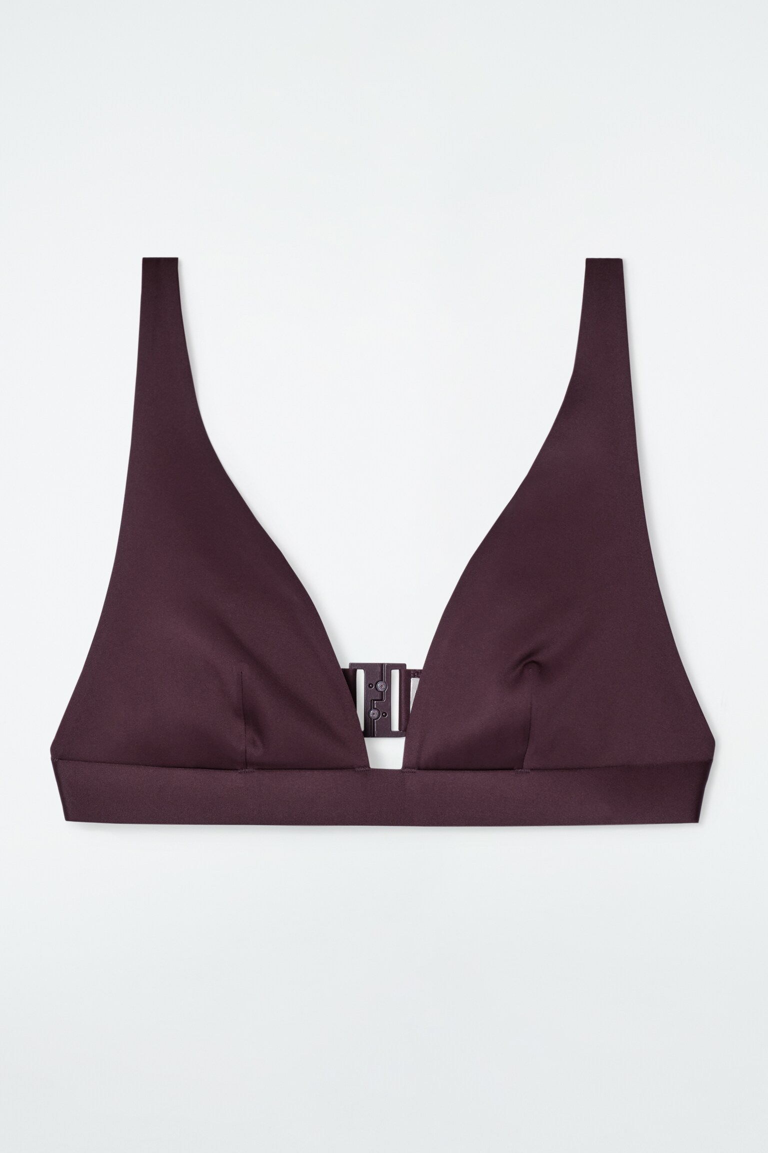 HAUT DE BIKINI EN NÉOPRÈNE - BORDEAUX/NOIR/VERT KAKI - 2